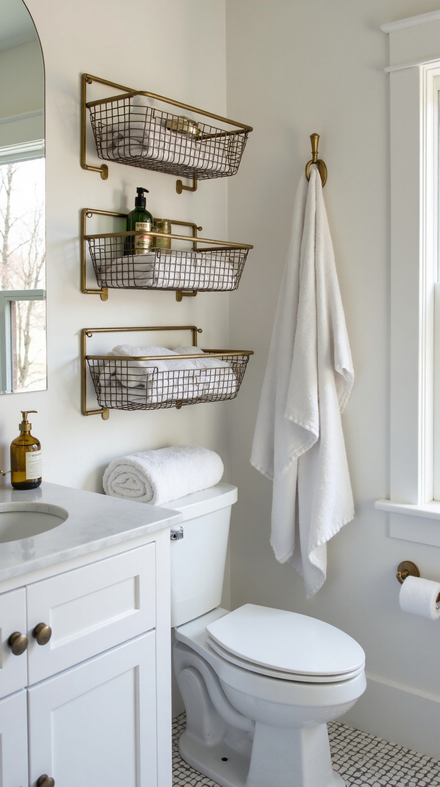 versatile wall mounted bathroom storage solution