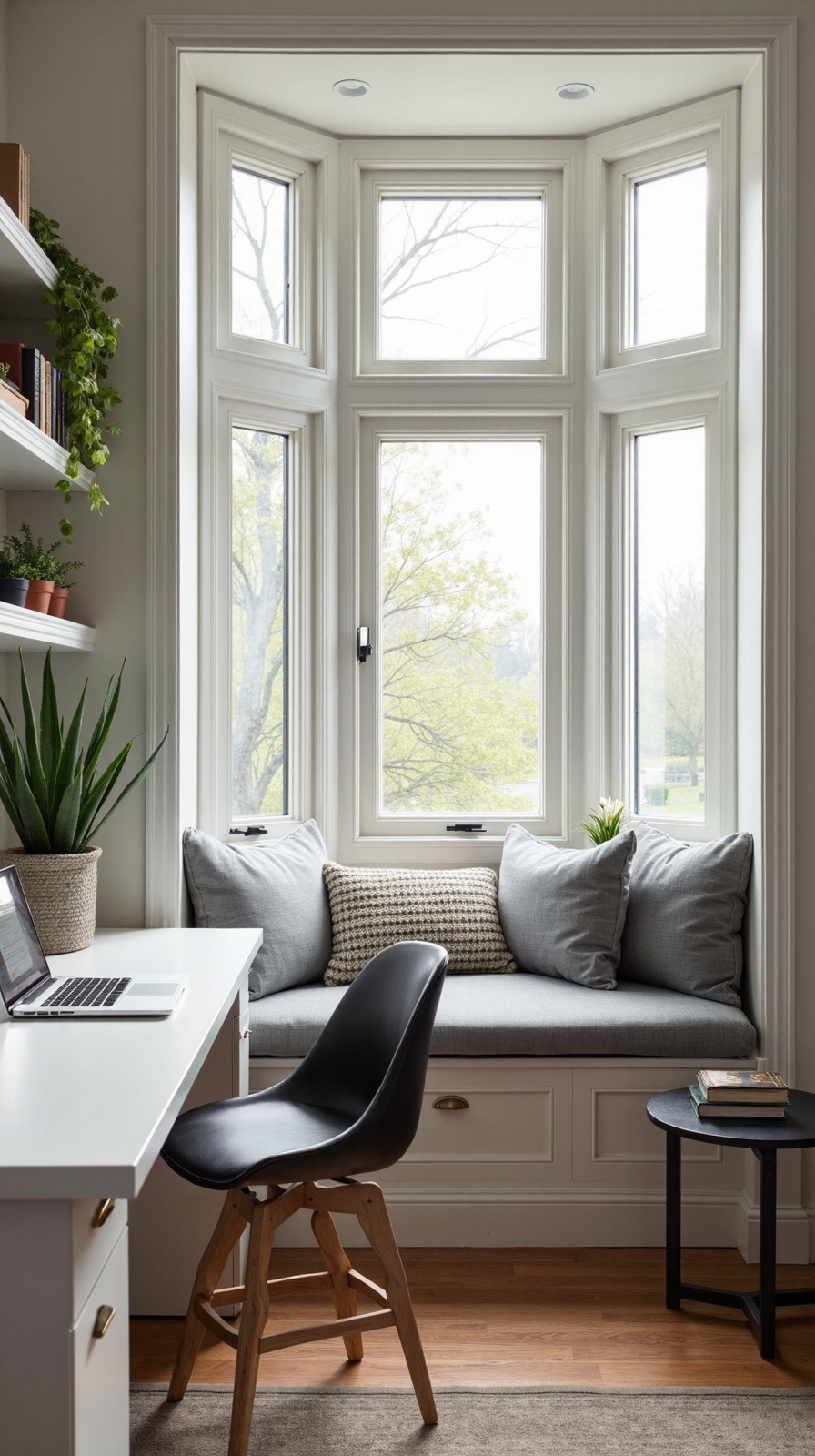 versatile workstation with relaxing reading nook