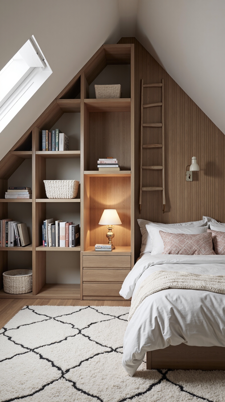 vertical customizable recessed maximized storage