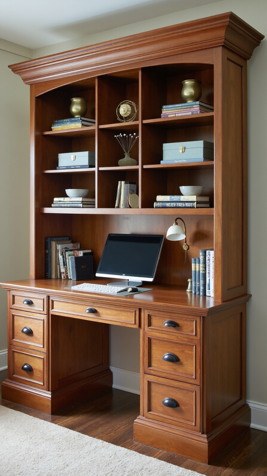 vertical organization powerhouse with built in storage