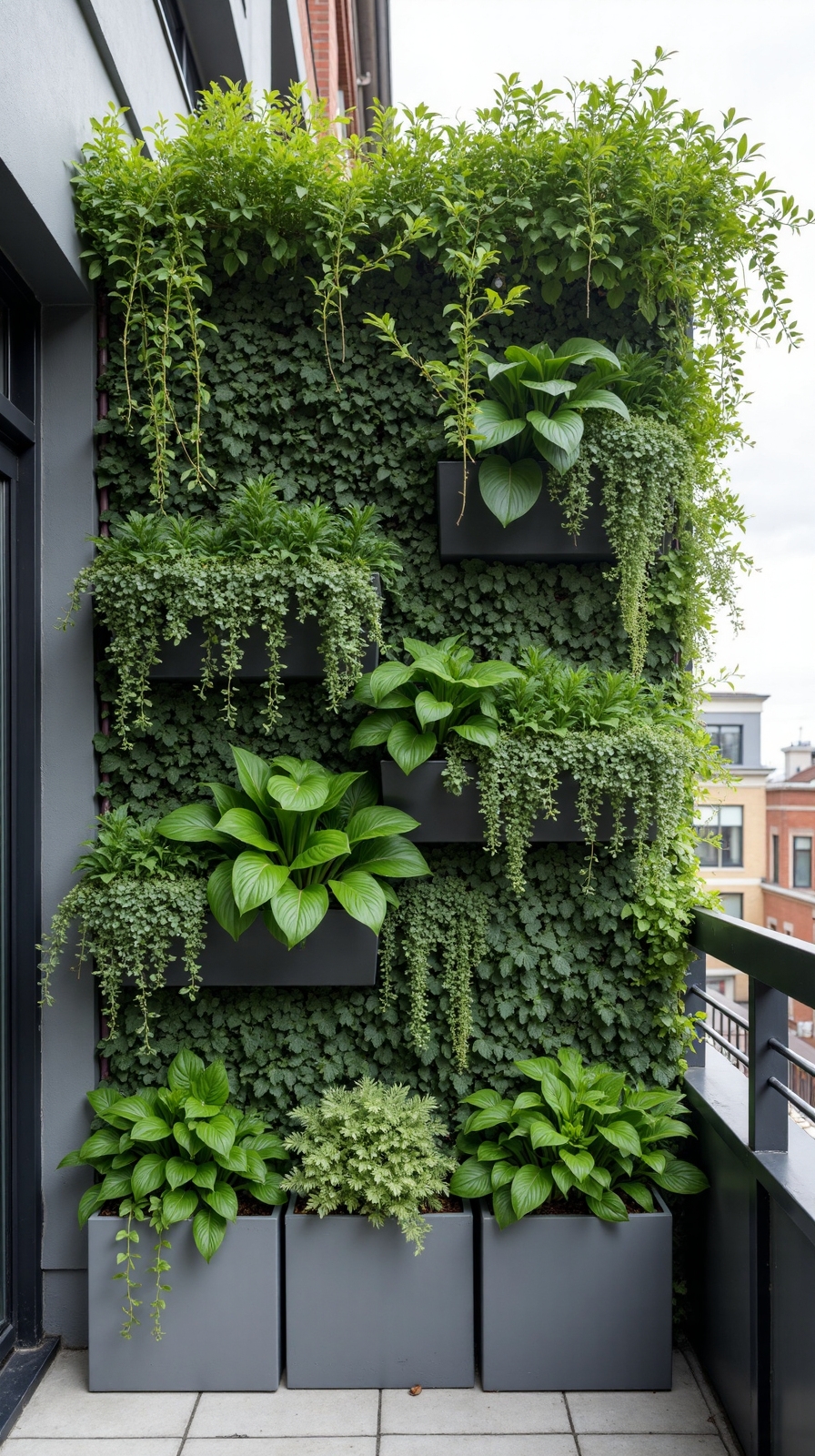 vertical space efficient visually appealing food producing