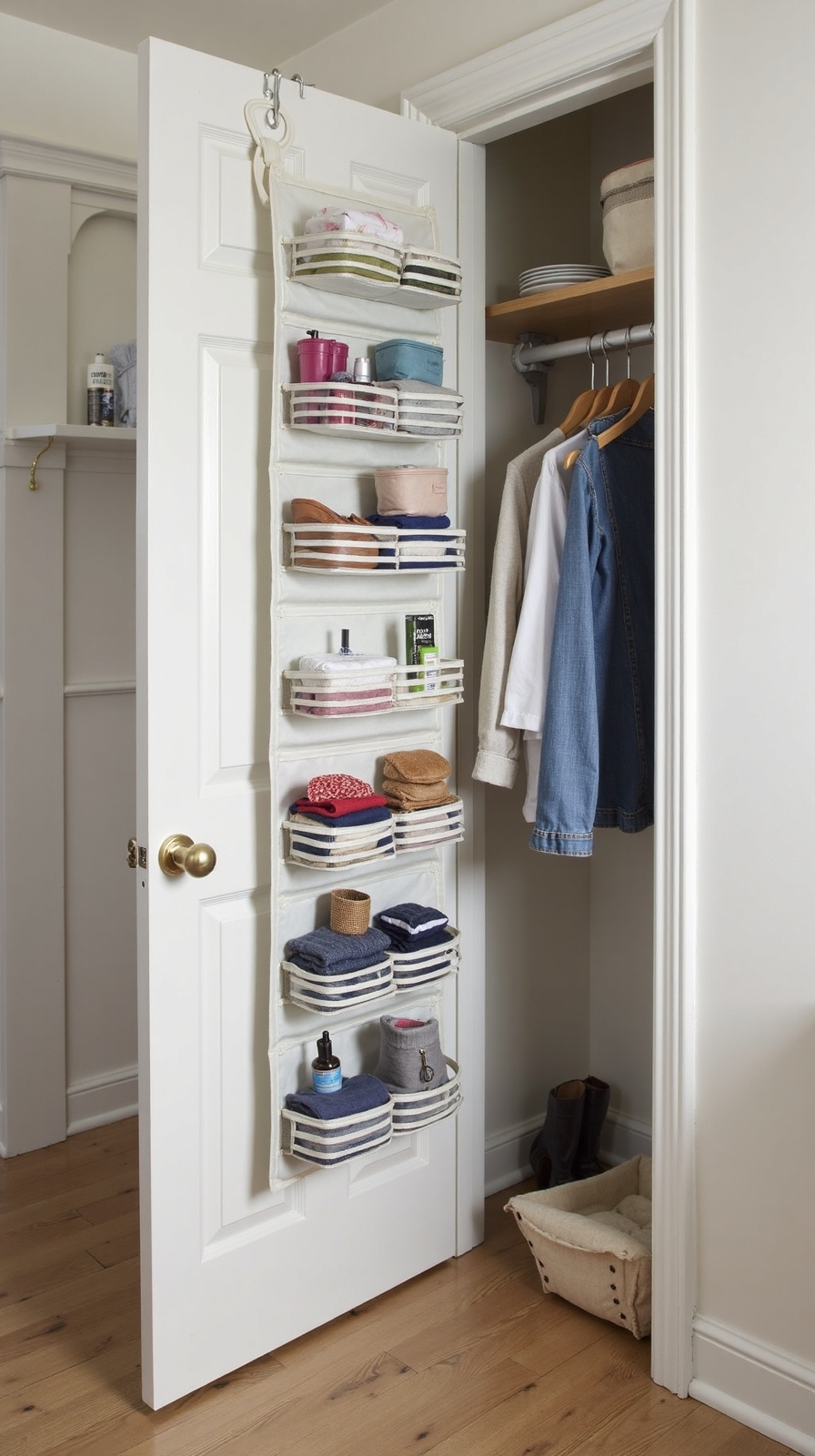 vertical space storage without floor clutter