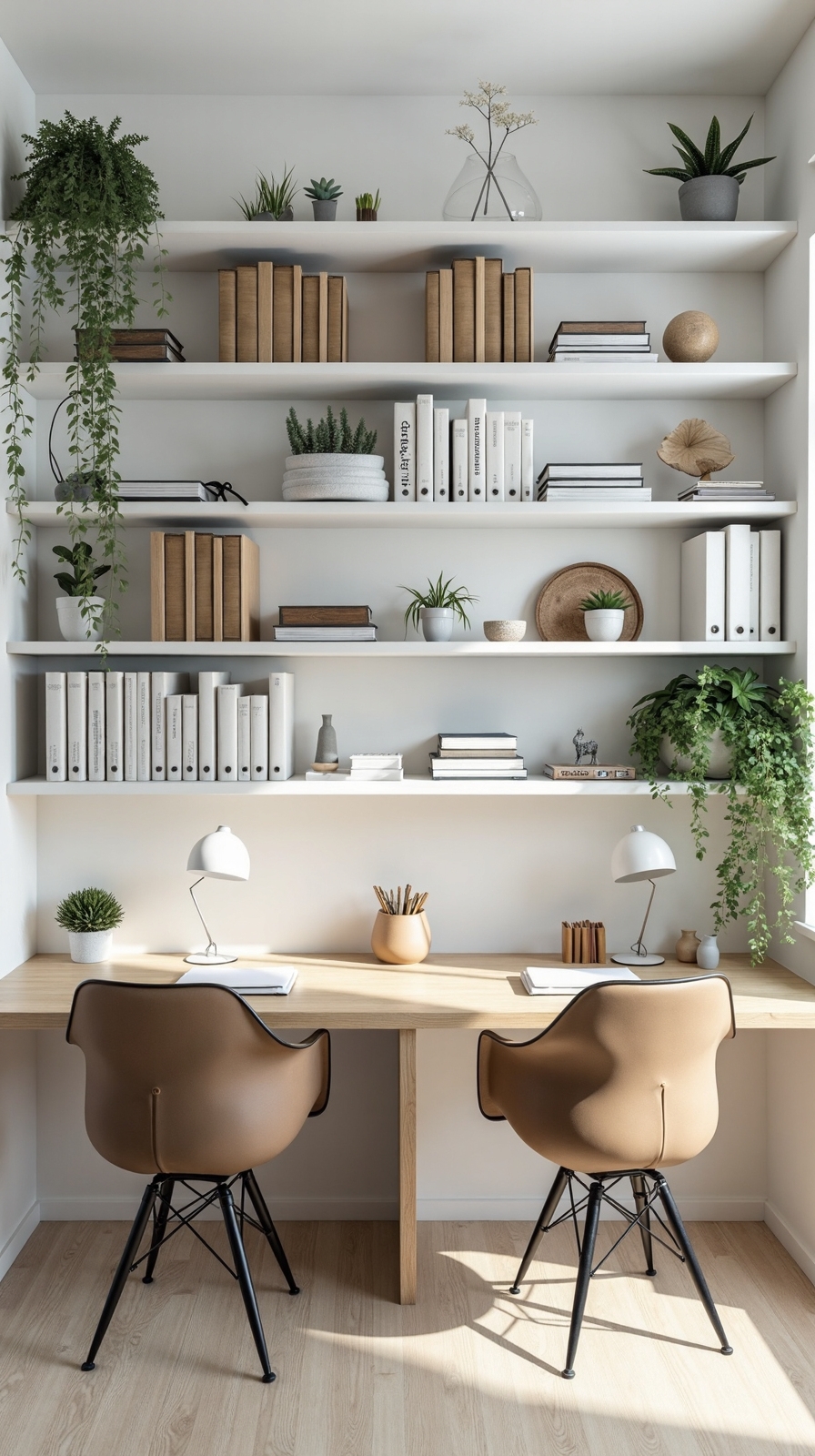 vertical storage clutter free surfaces