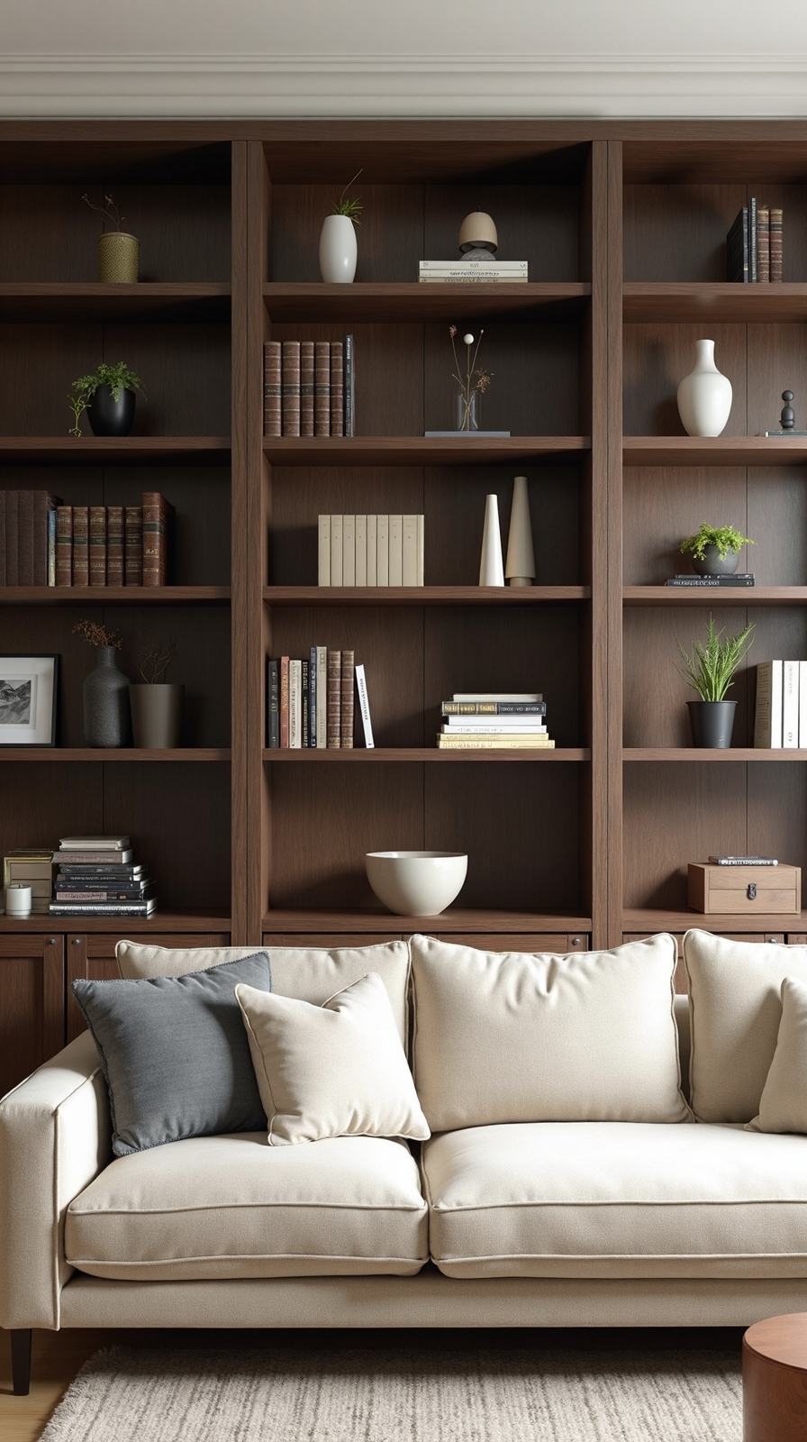 vertical storage maximizes living space