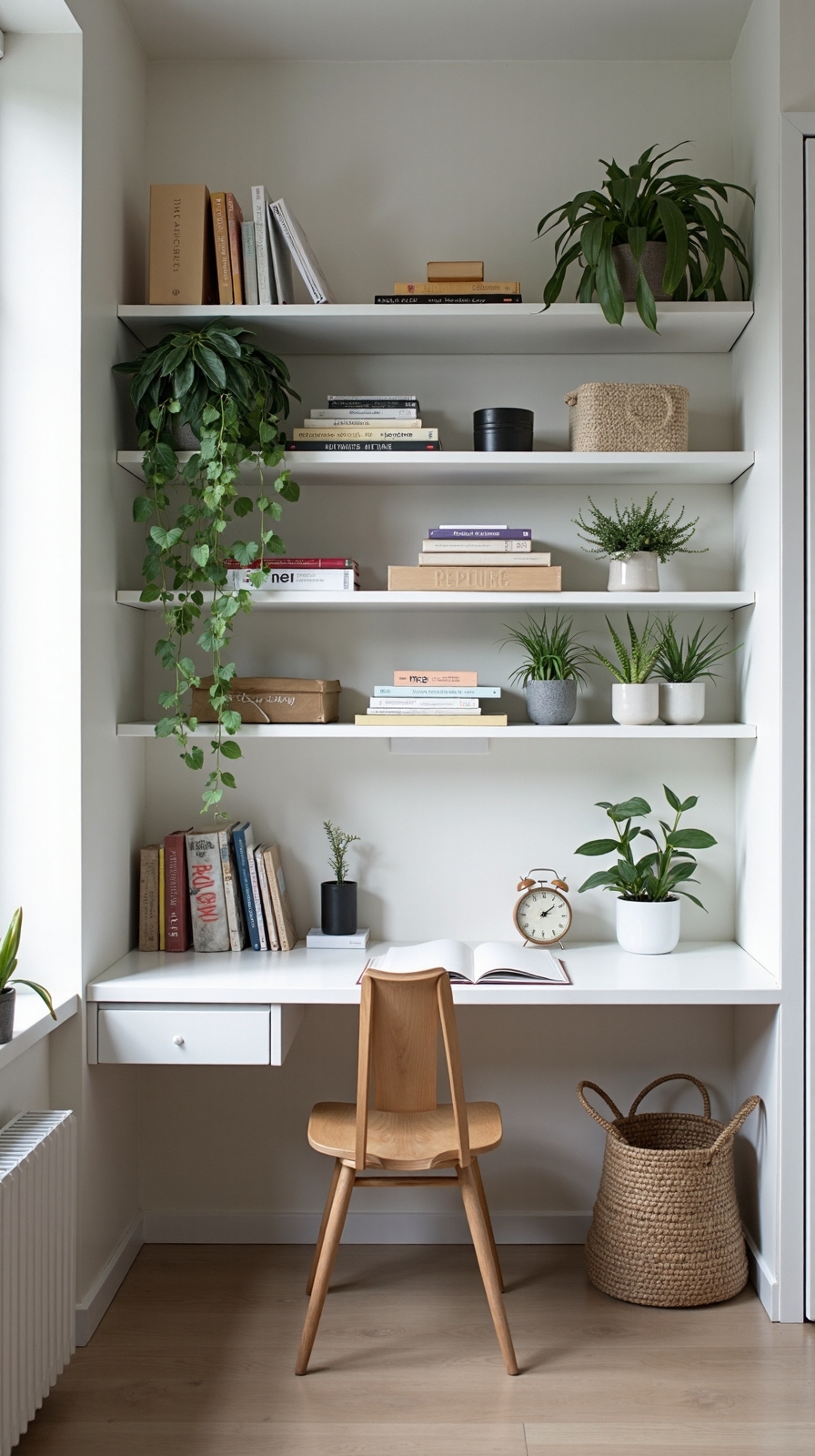 vertical storage maximizes office space