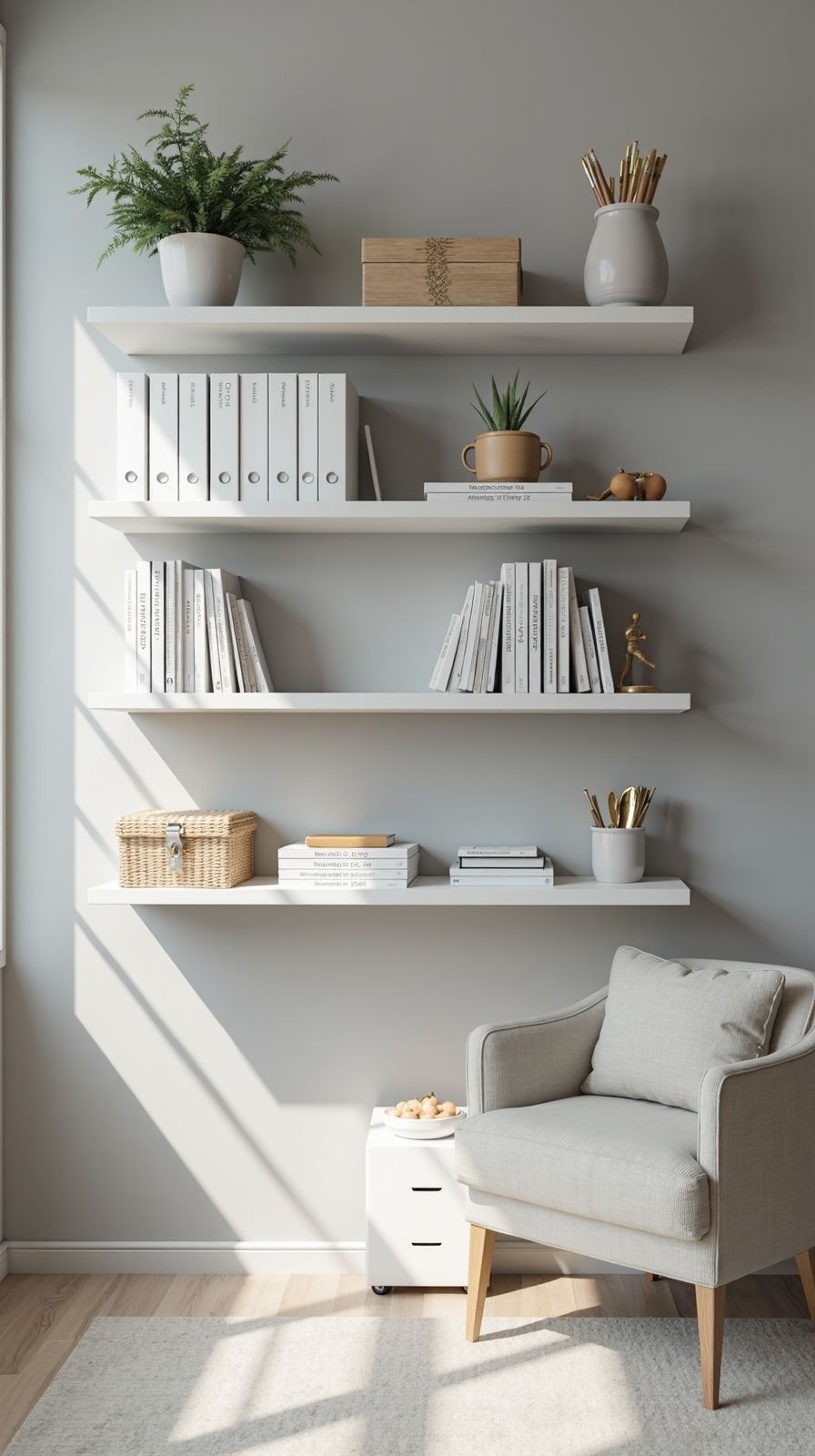 vertical storage organization home office