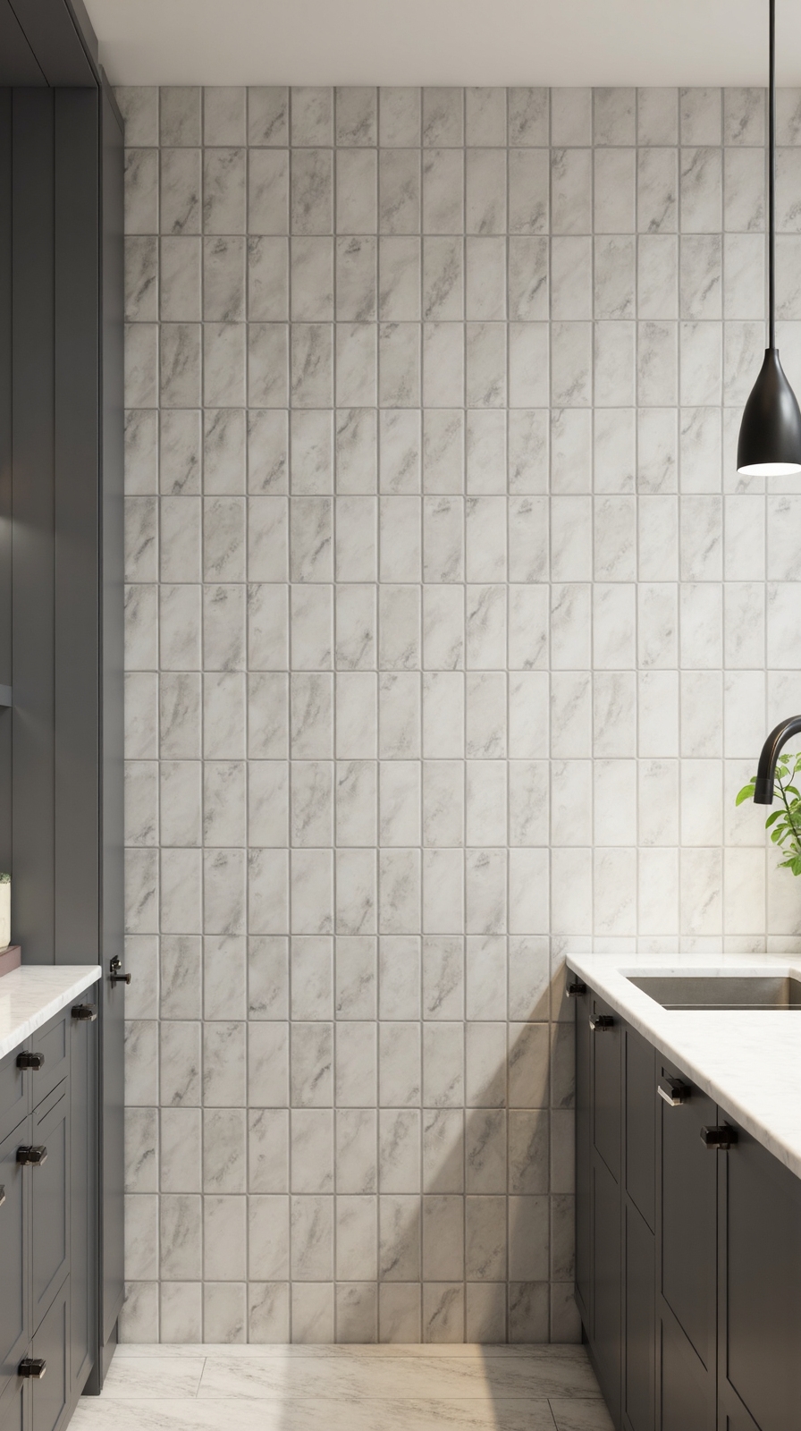 vertical tile arrangements enhance perceived height