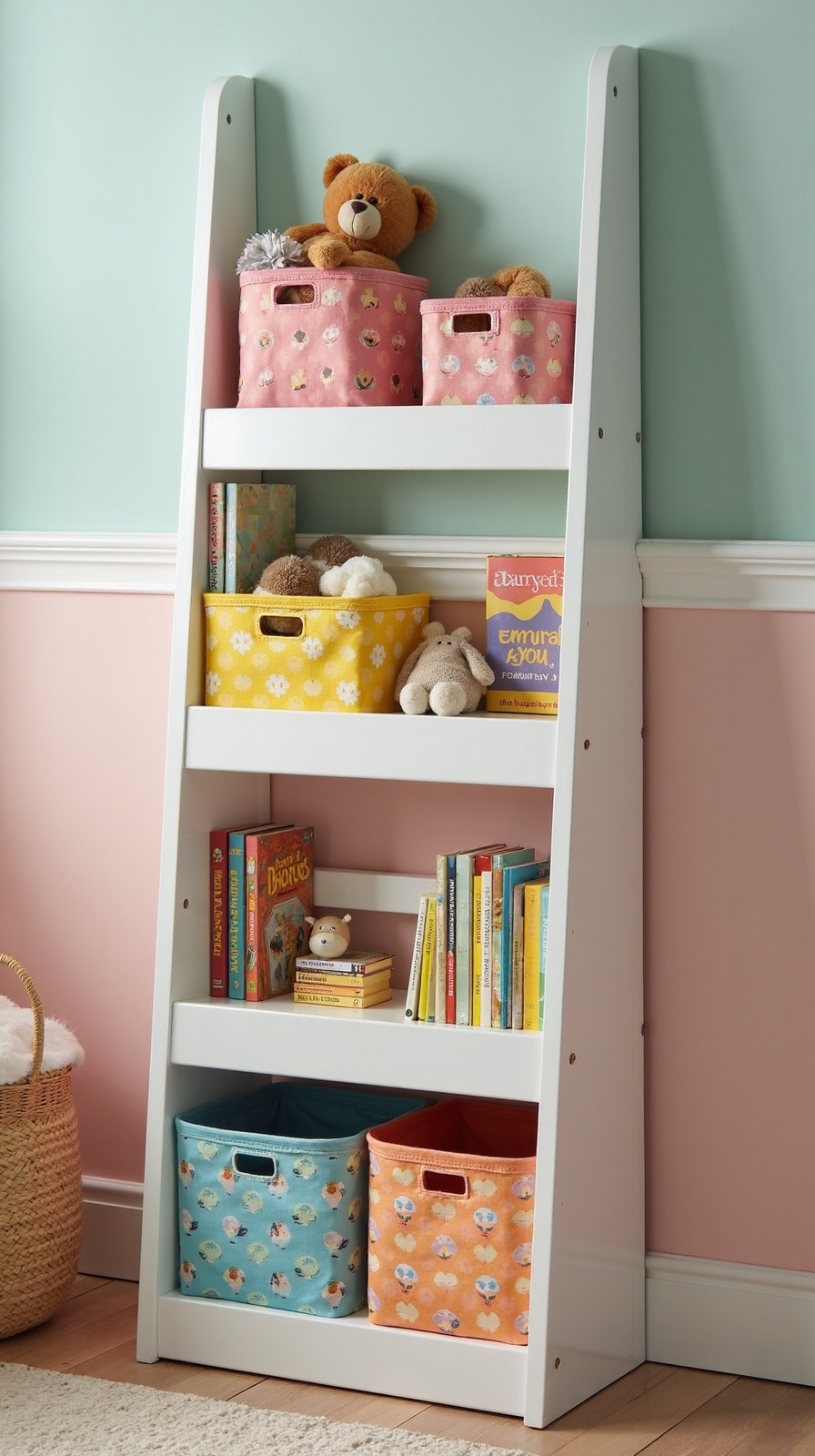 vertical versatile fabric lined space saving