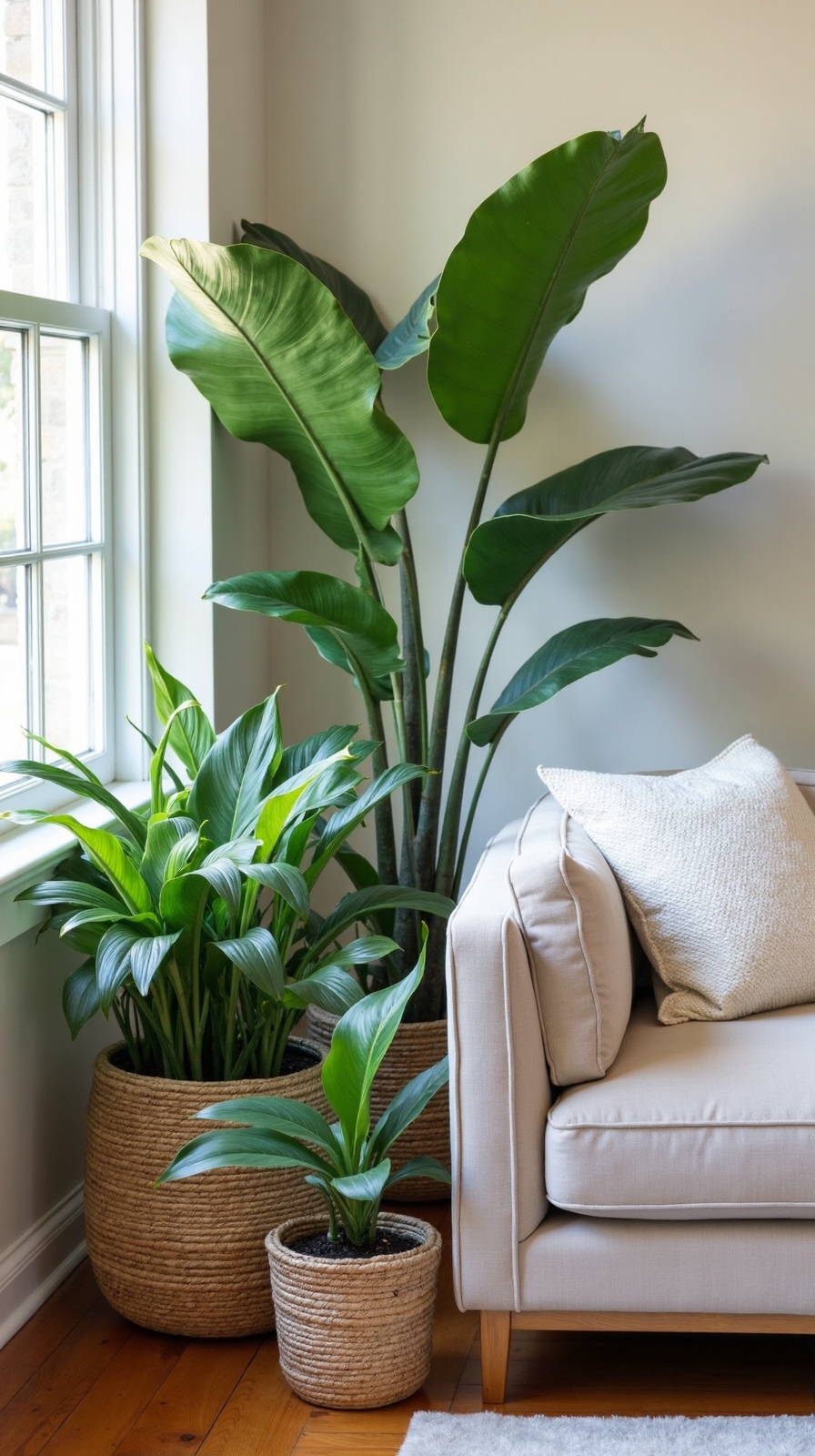 vibrant botanical living room oasis
