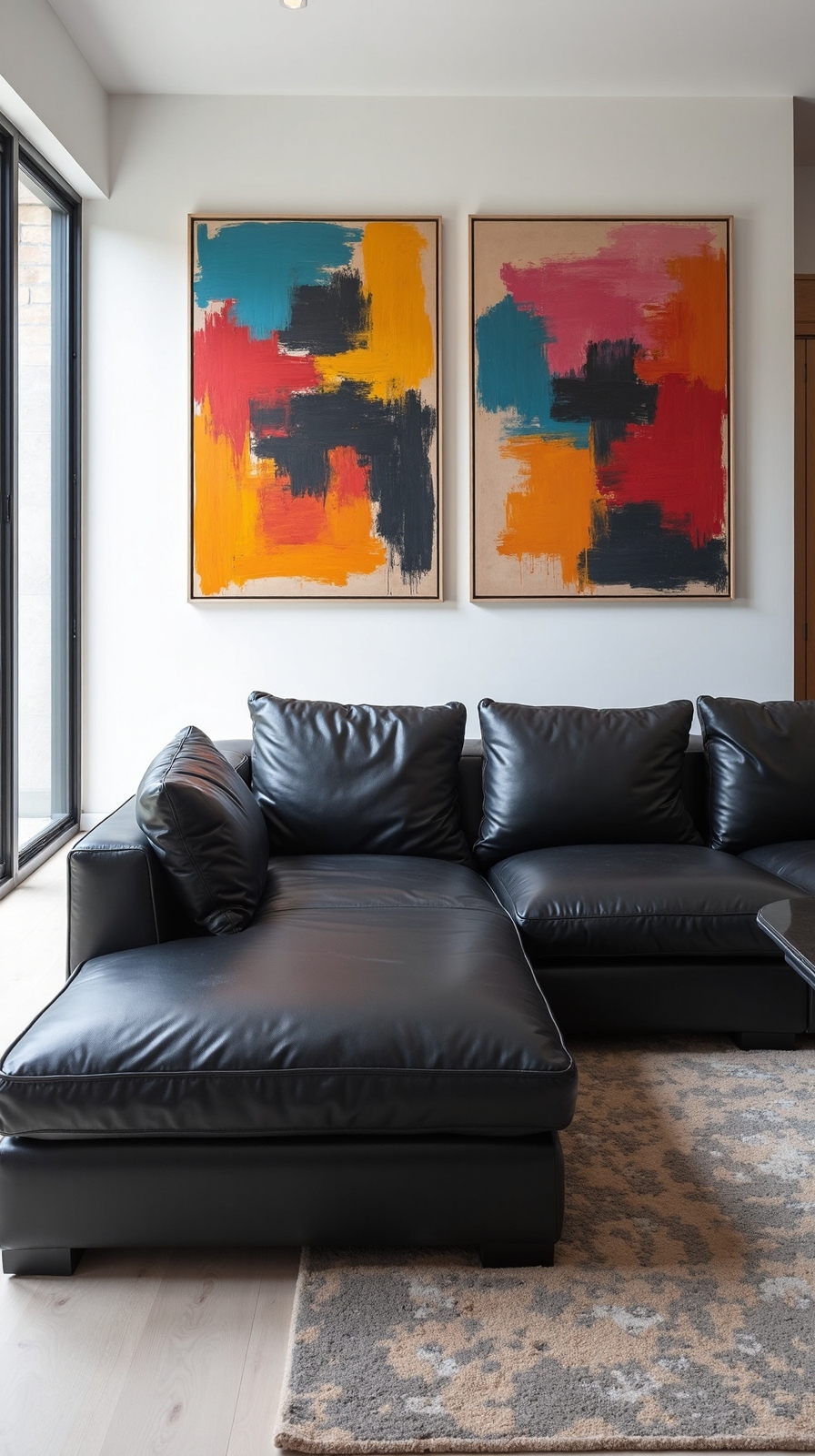 vibrant colorful abstract art contrast