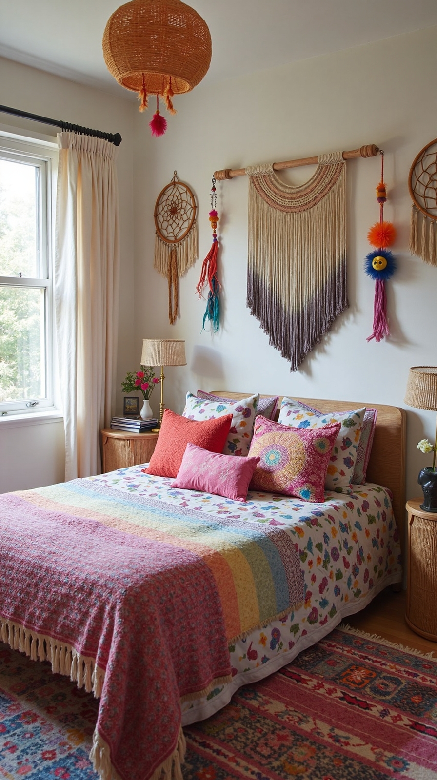 vibrant eclectic bohemian nature inspired