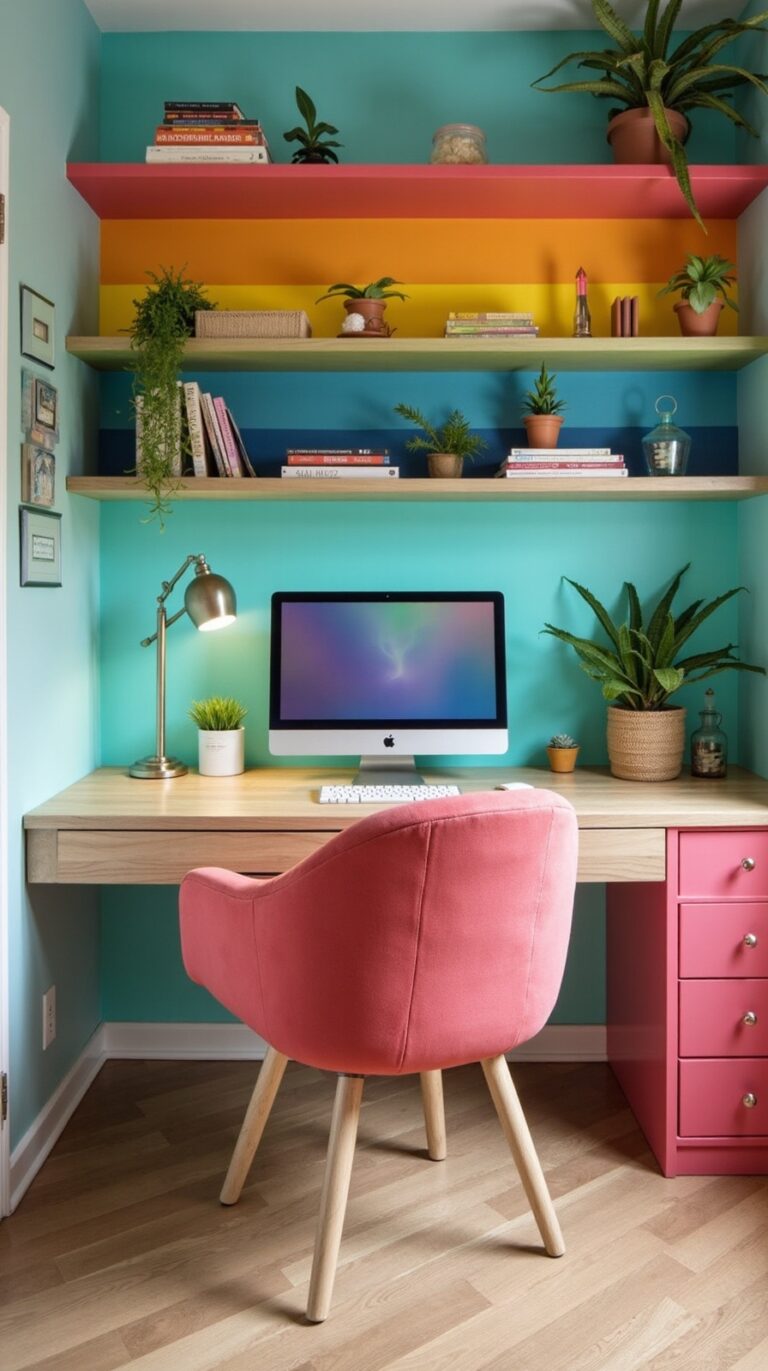 vibrant home office inspiration