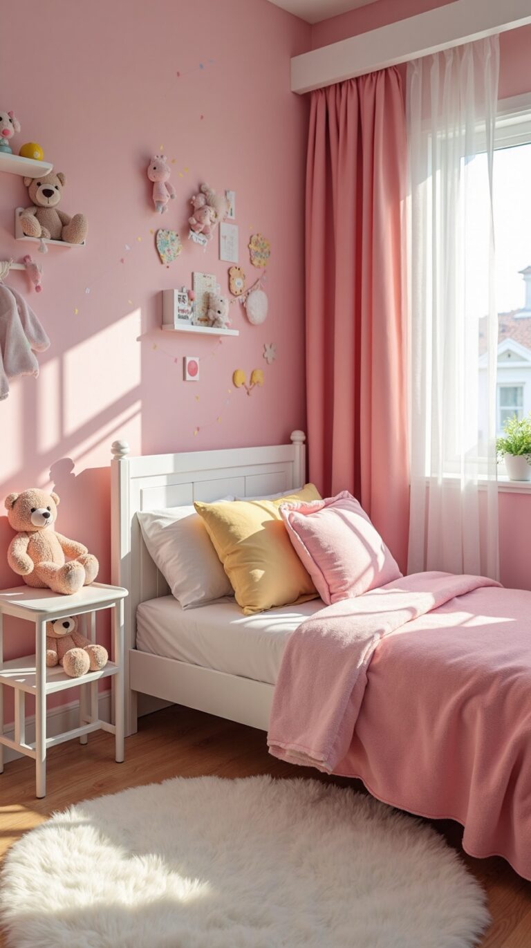 vibrant pink bedroom design ideas