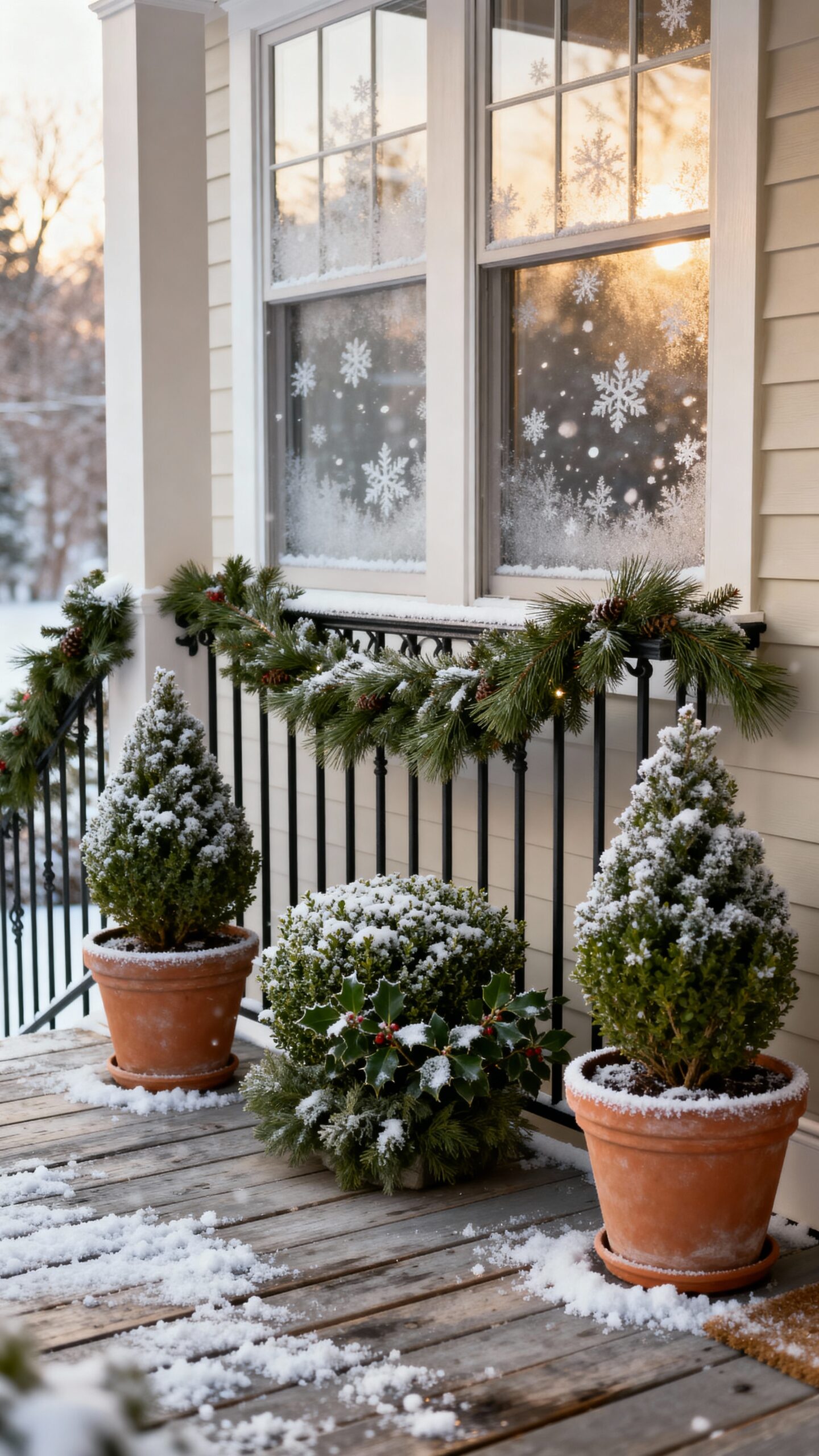 vibrant seasonal porch plant displays