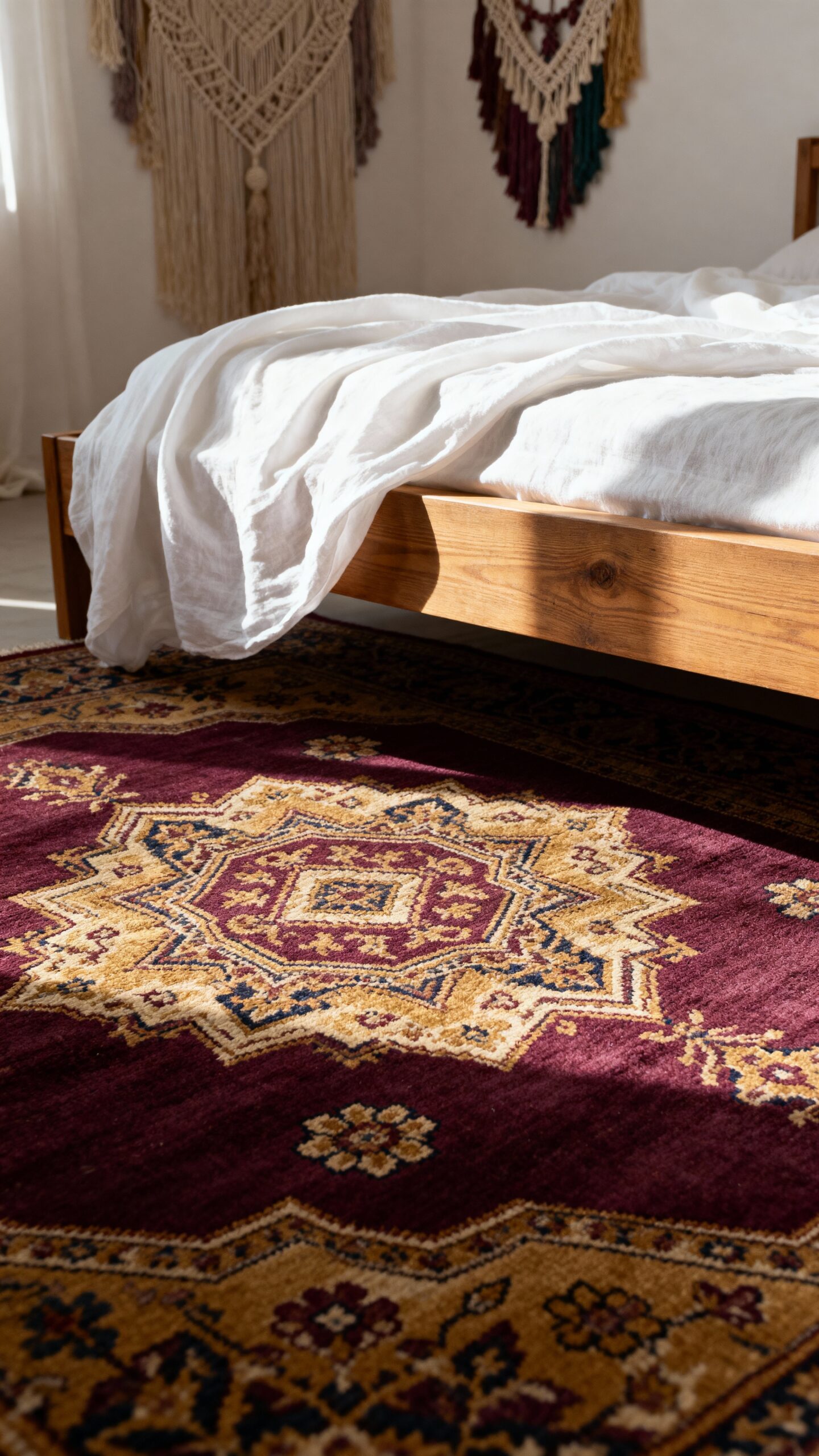 vintage boho rug anchor