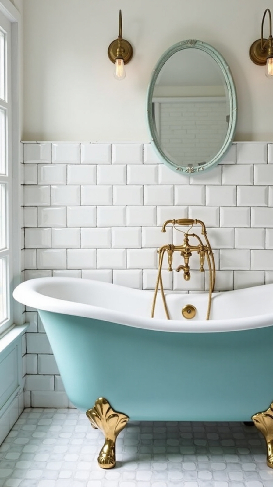 vintage charming bathtime sanctuary