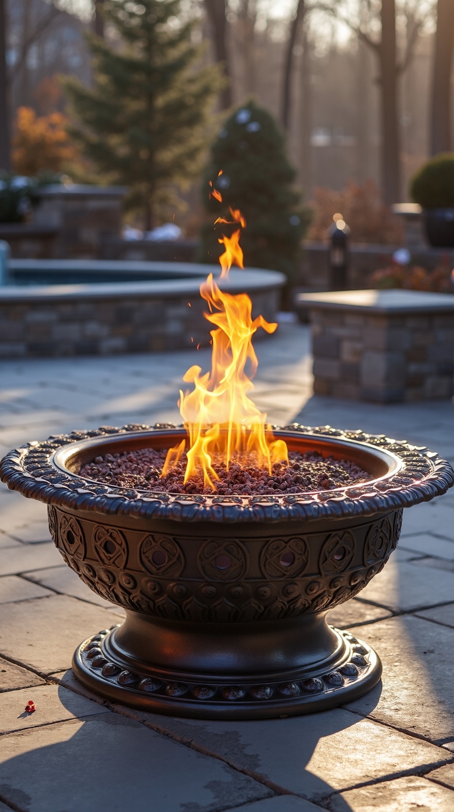 vintage durable hassle free outdoor firepit