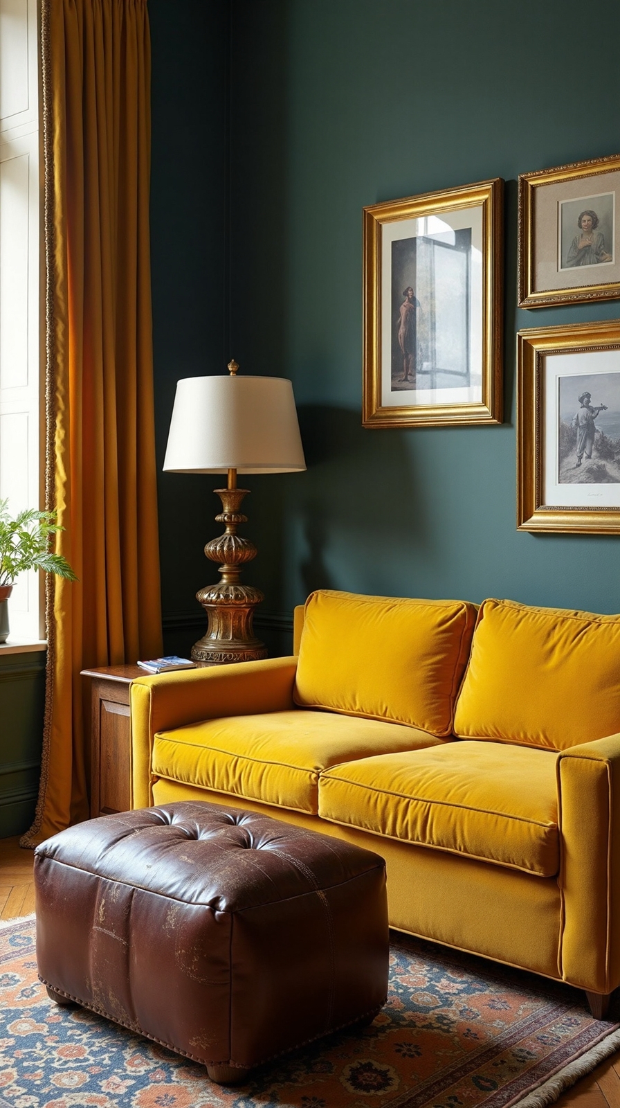 vintage elegance with antique brass accents