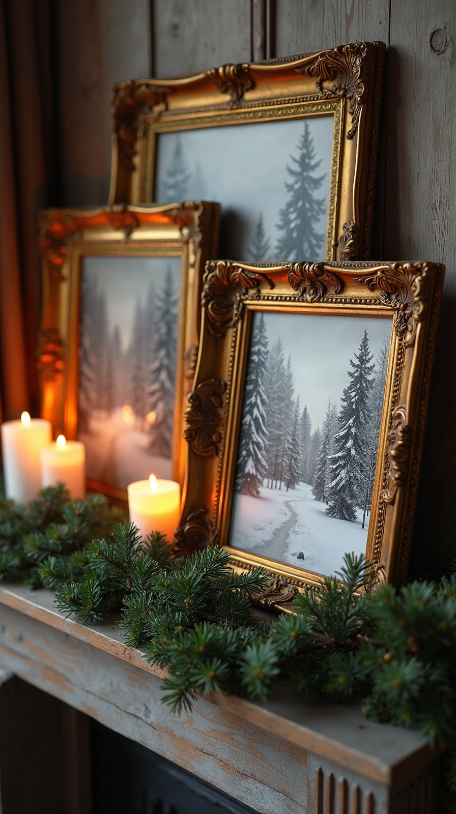 vintage framed holiday heirlooms elevated