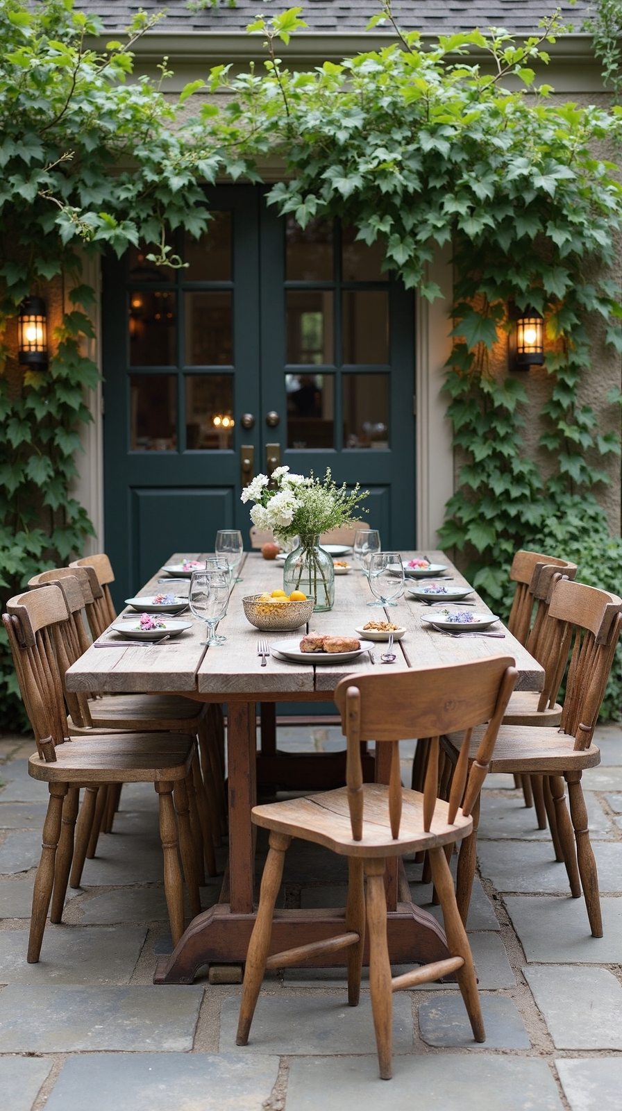 vintage weathered farmhouse dining furniture