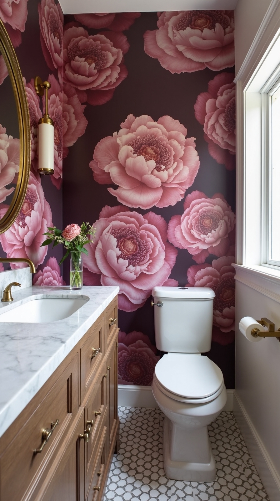 visual drama through bold florals