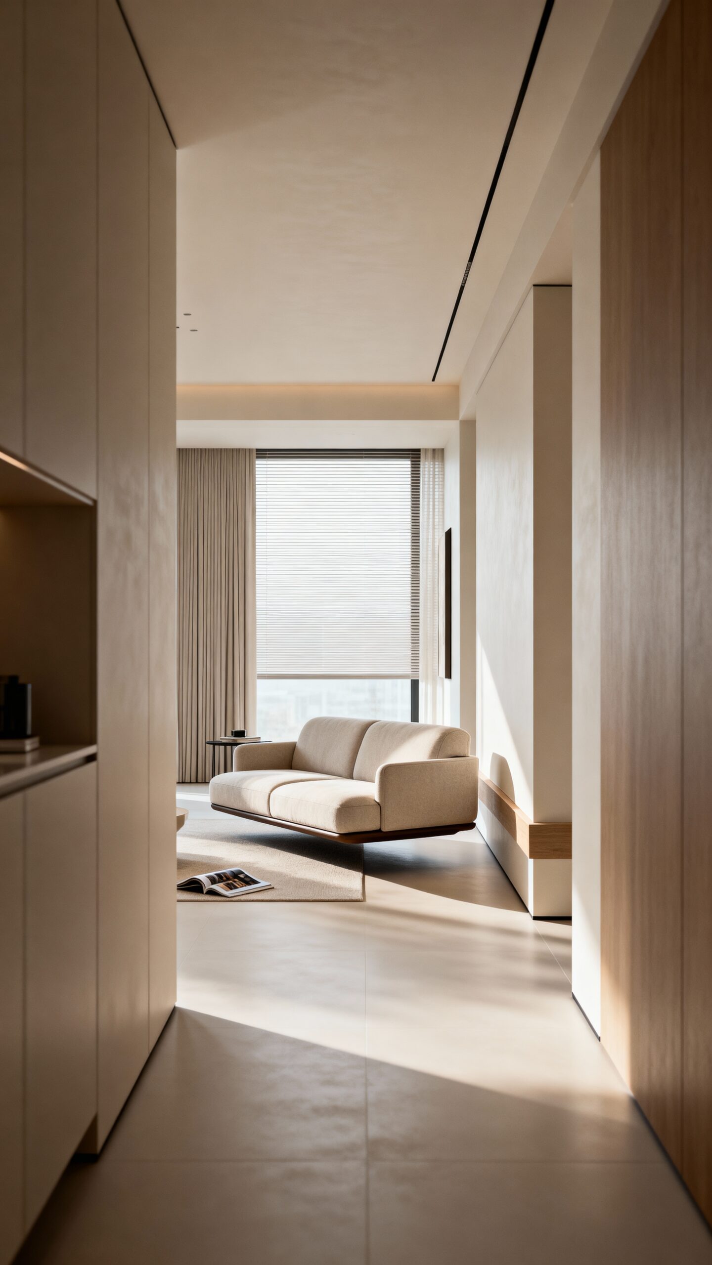 visual flow by furniture arrangement