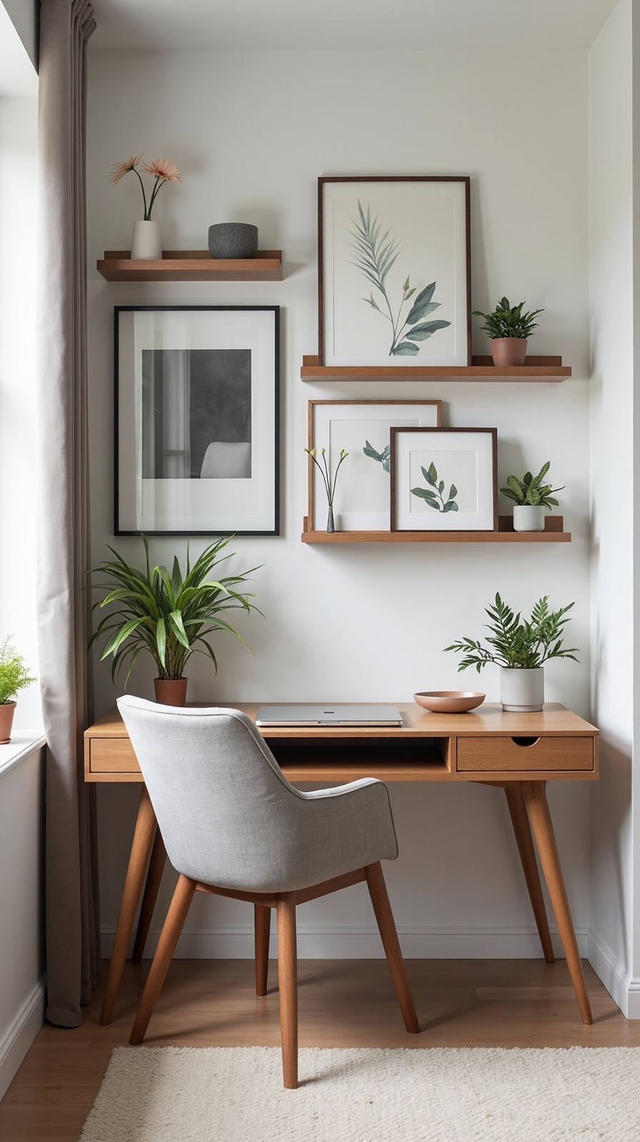 visually engaging layered wall decor