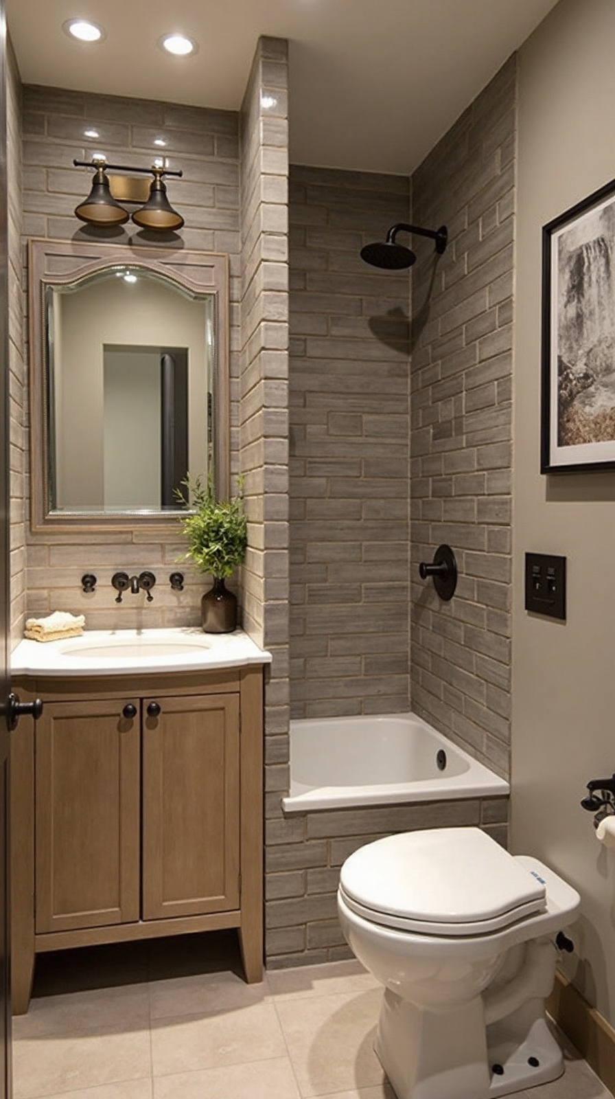 warm cozy sophisticated bathroom sanctuary