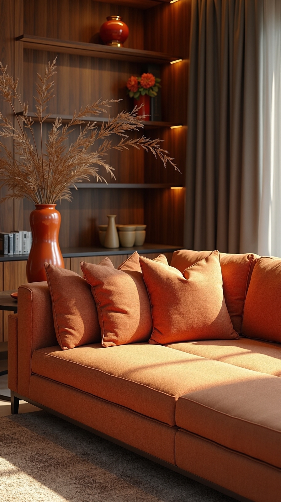 warm earthy accented layered