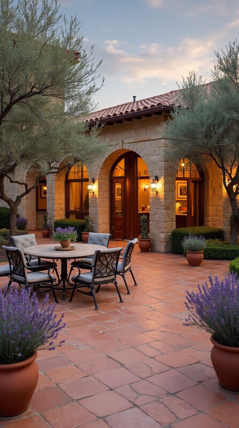 warm earthy mediterranean patio inspiration