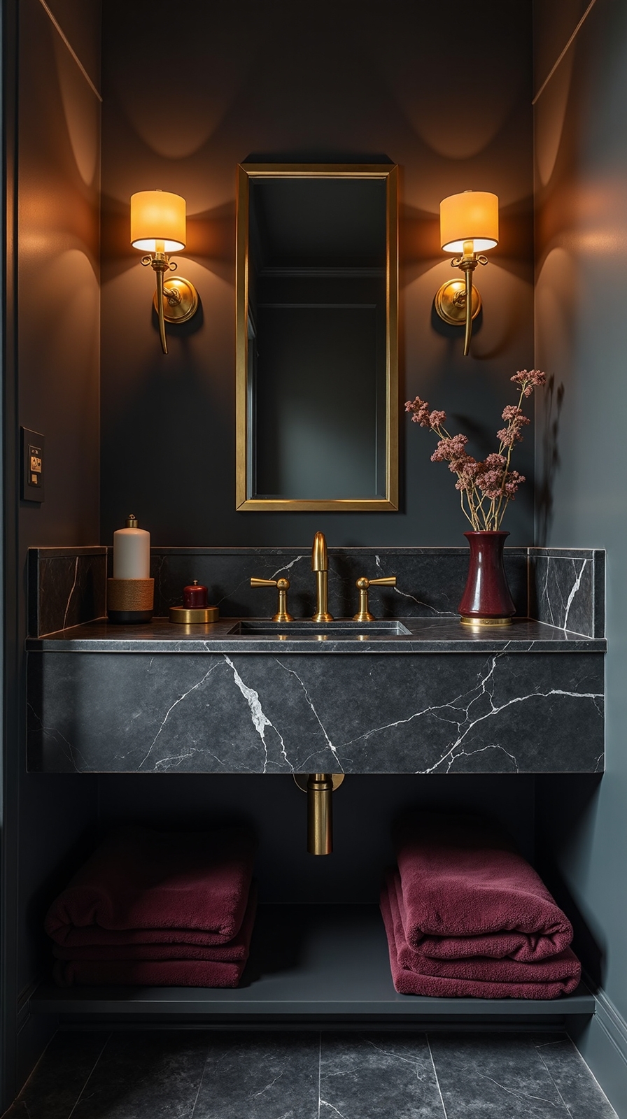 warm intimate balanced customizable bathroom lighting