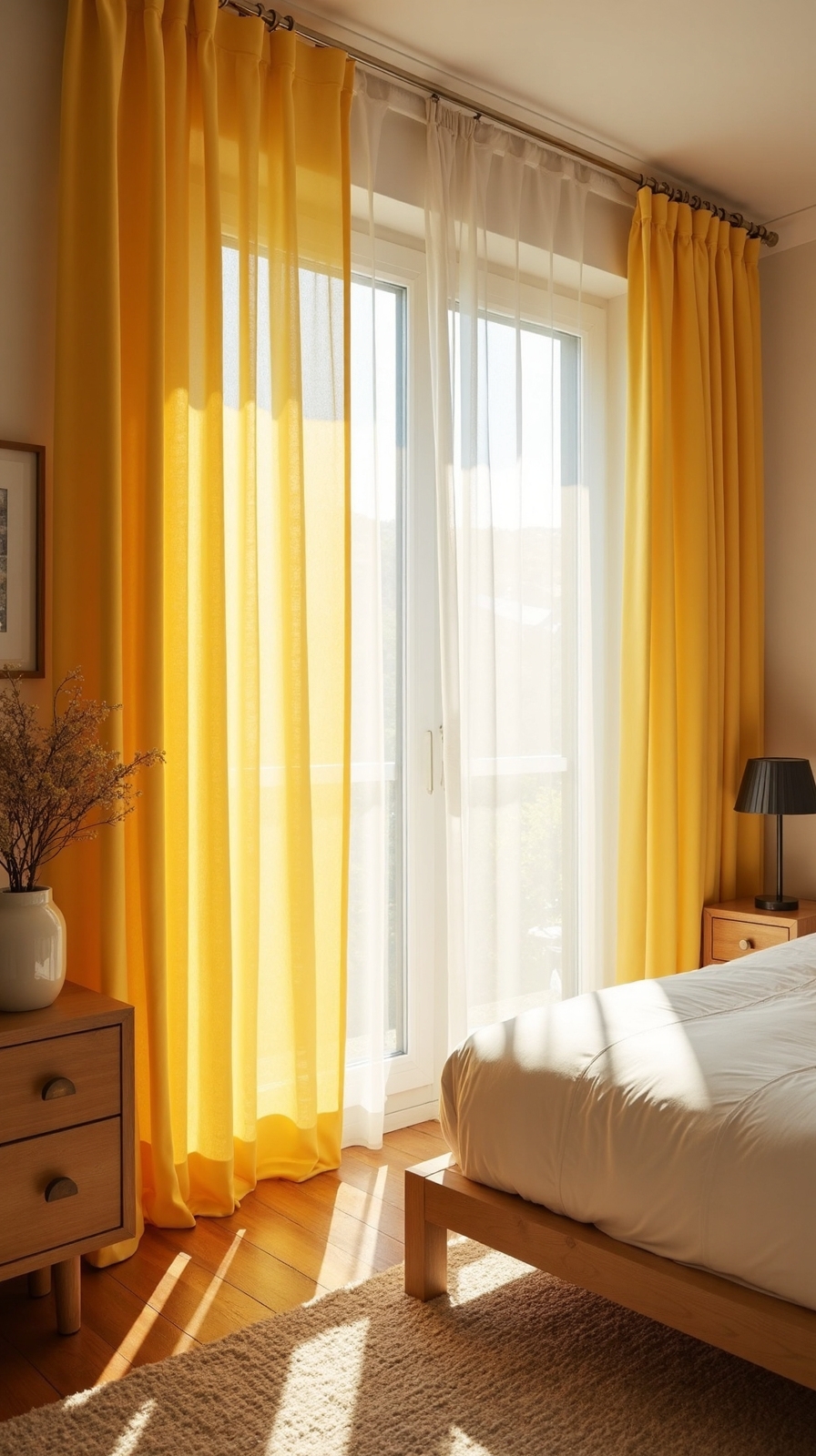 warm inviting bedroom lighting enhancement