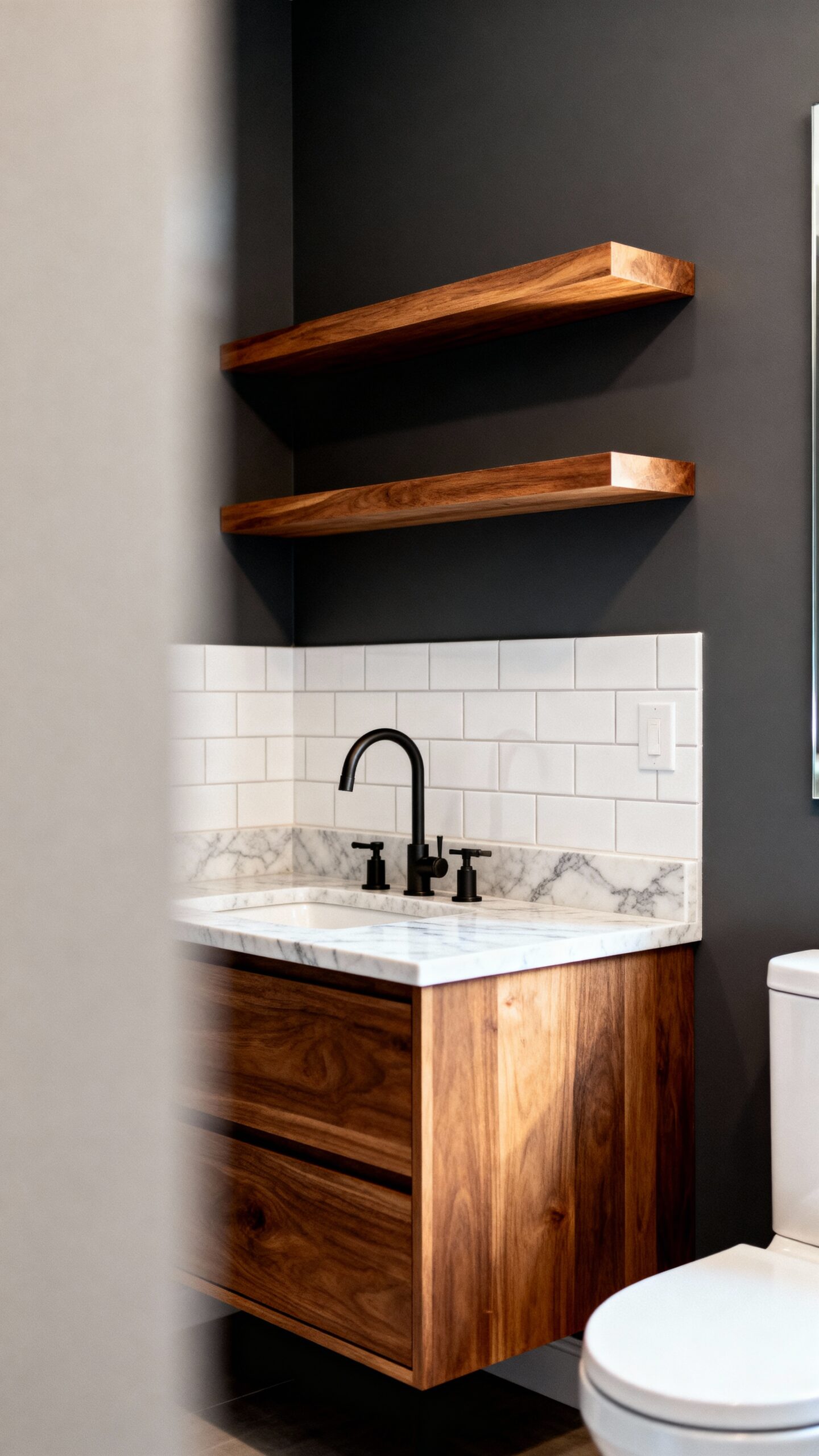 warm organic bathroom oasis