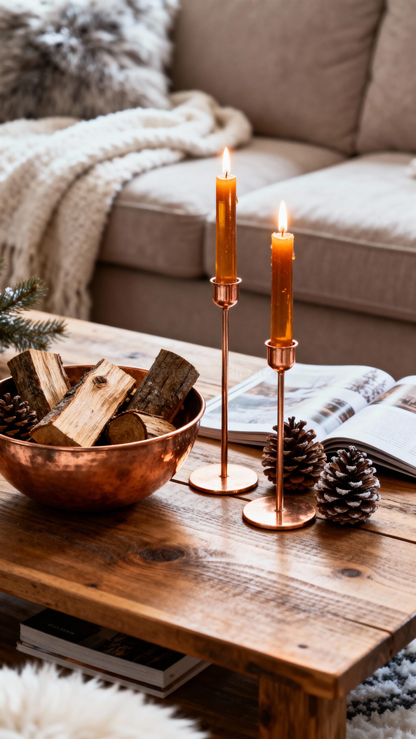 warm rustic refined grounding