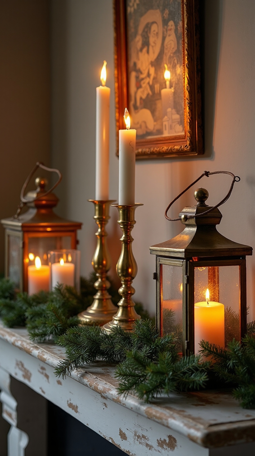 warm vintage lighting rustic elegance