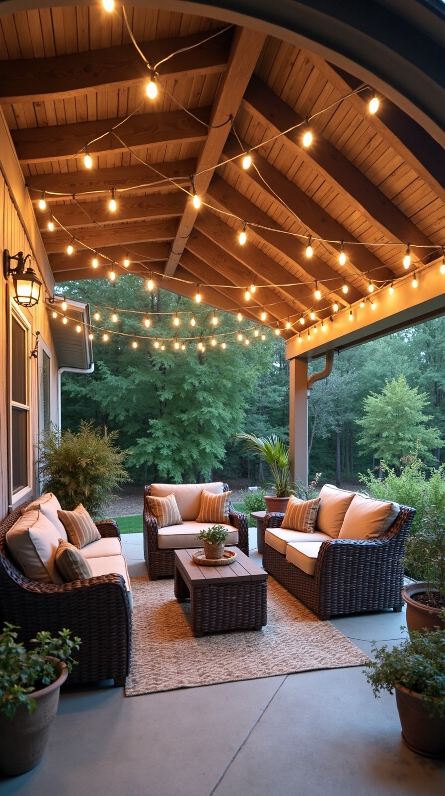 weatherproof cozy convertible outdoor living room