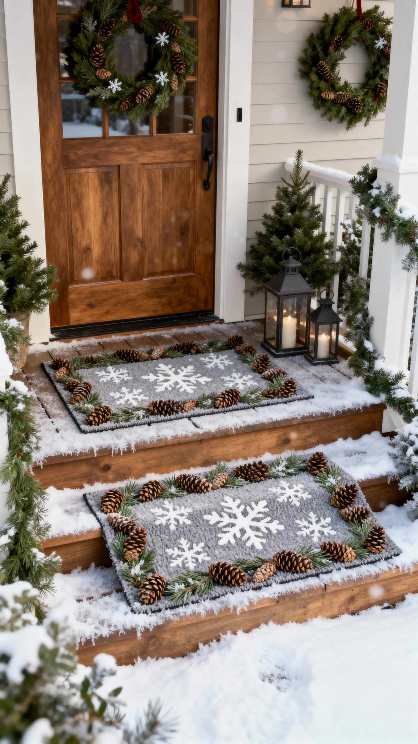 welcome seasonal doormat displays