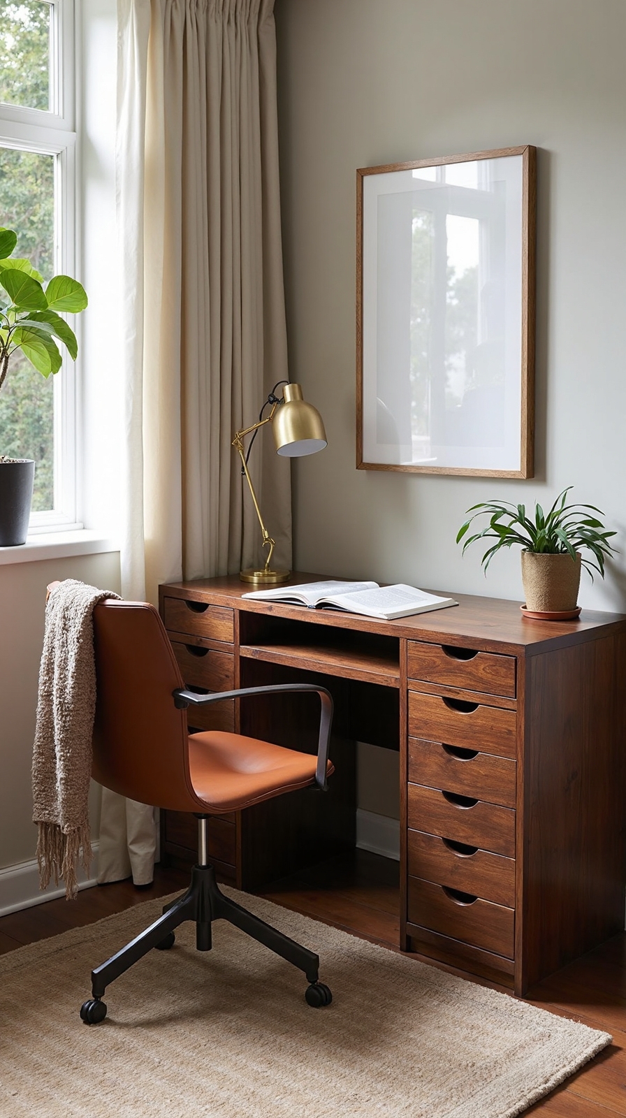 welcoming cozy natural wood furniture