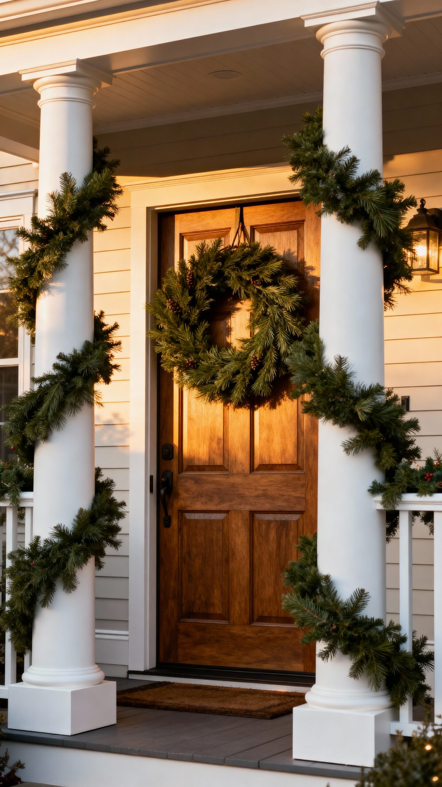 welcoming evergreen fresh winter charm