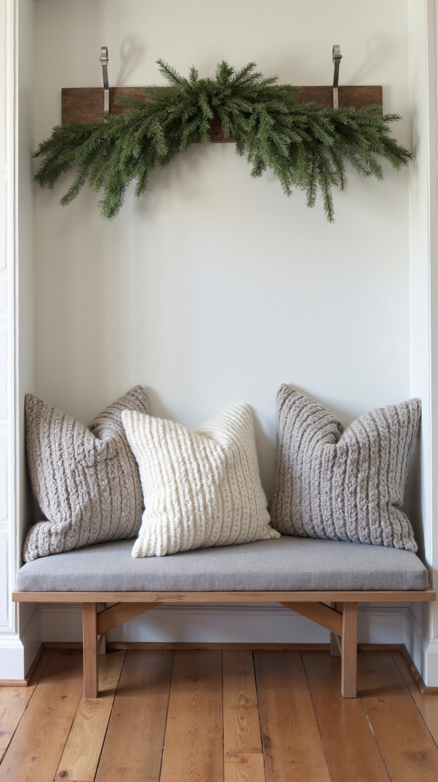 welcoming textured entryway seating retreat