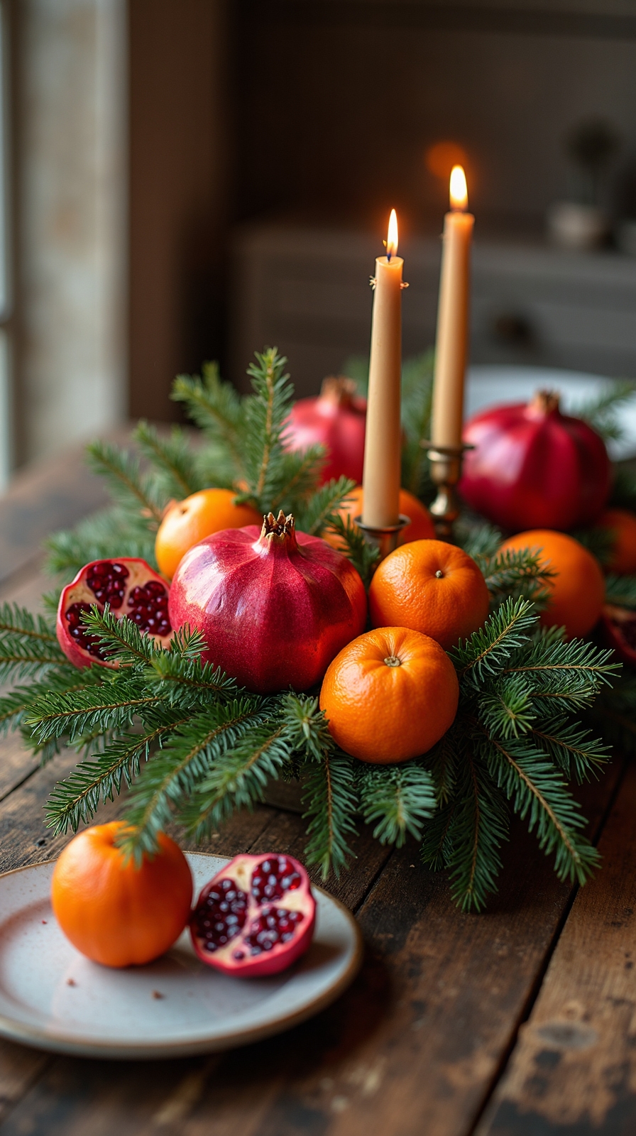 winter solstice fruit centerpieces