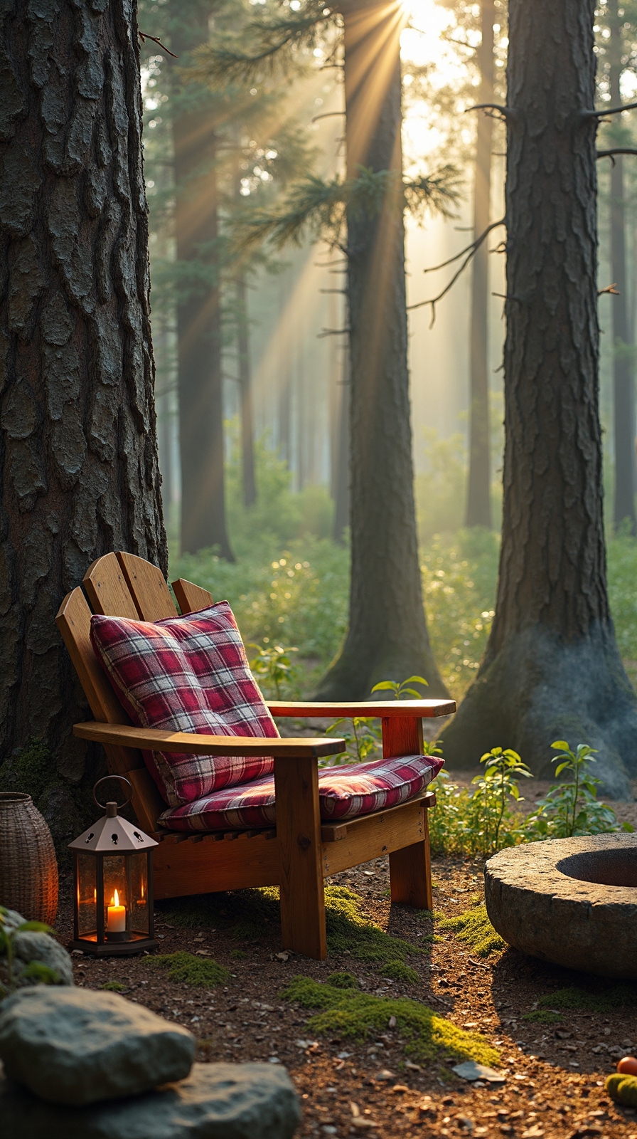 woodland retreat natural materials tranquil sanctuary