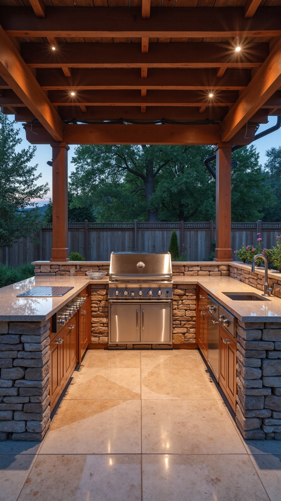 year round outdoor cooking sanctuary