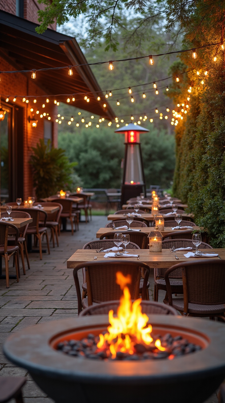 year round outdoor dining comfort