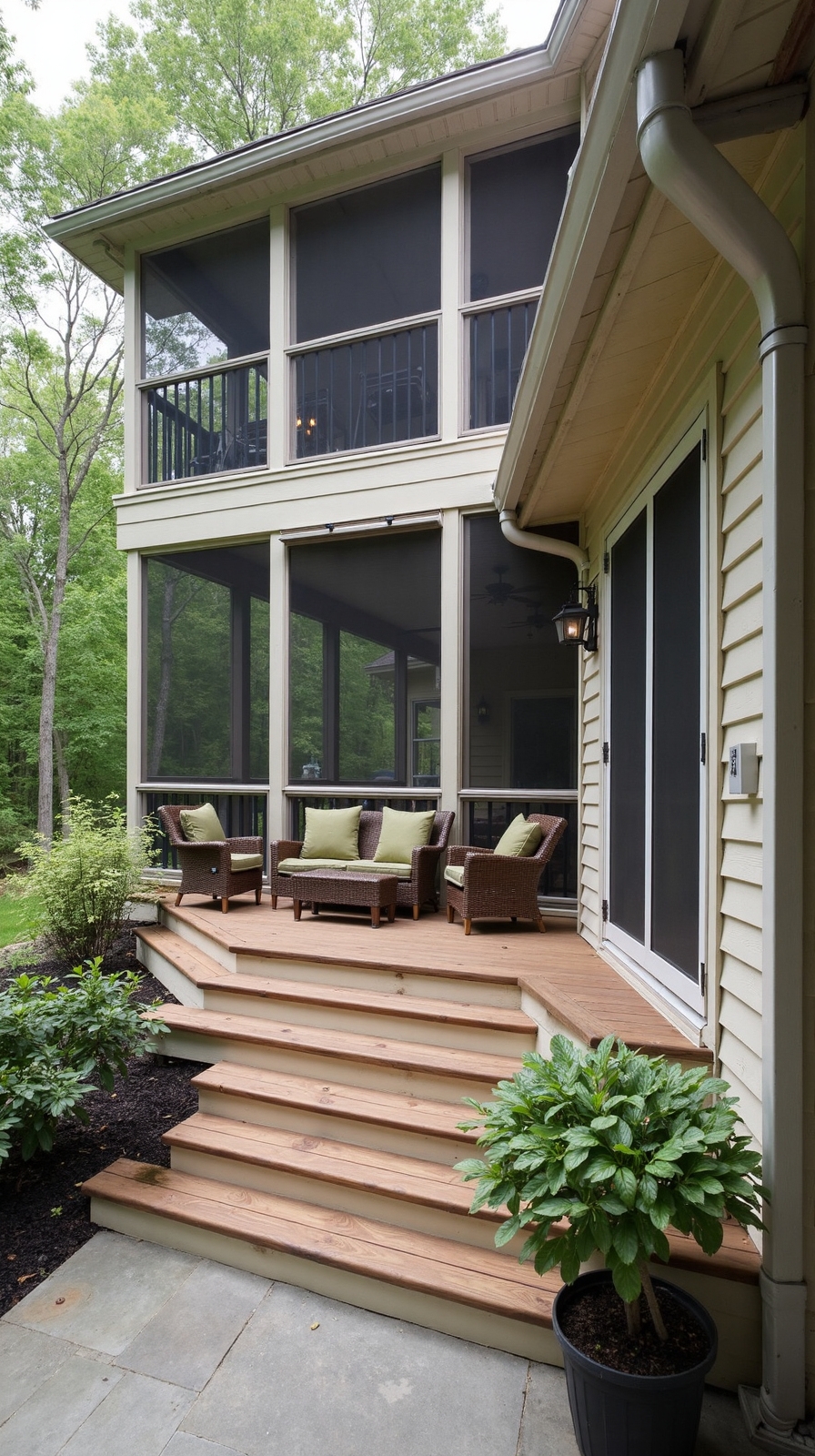 zoned multilevel screened entertaining