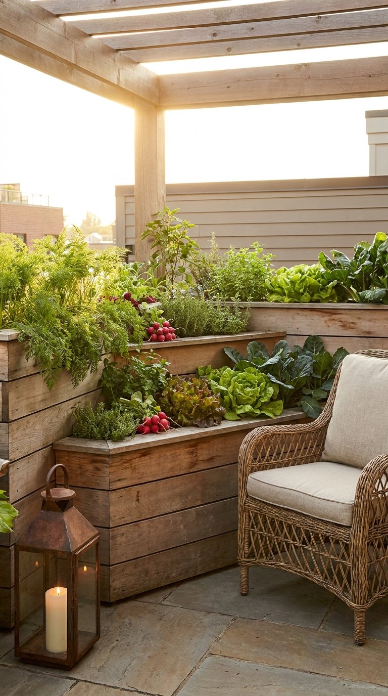 12 Small Patio Vegetable Garden Ideas for Small Spaces