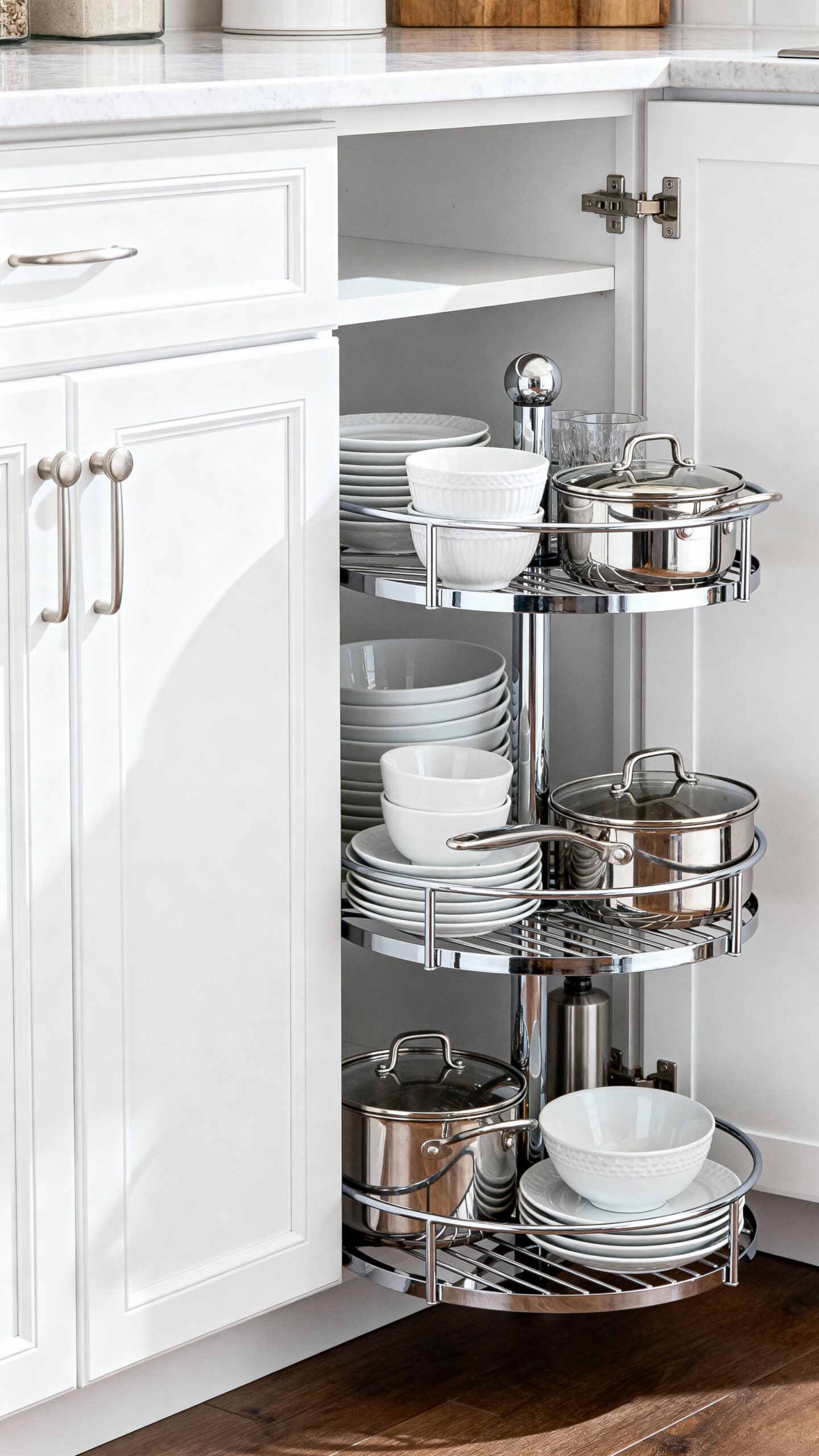 accessible storage powerhouse corner systems