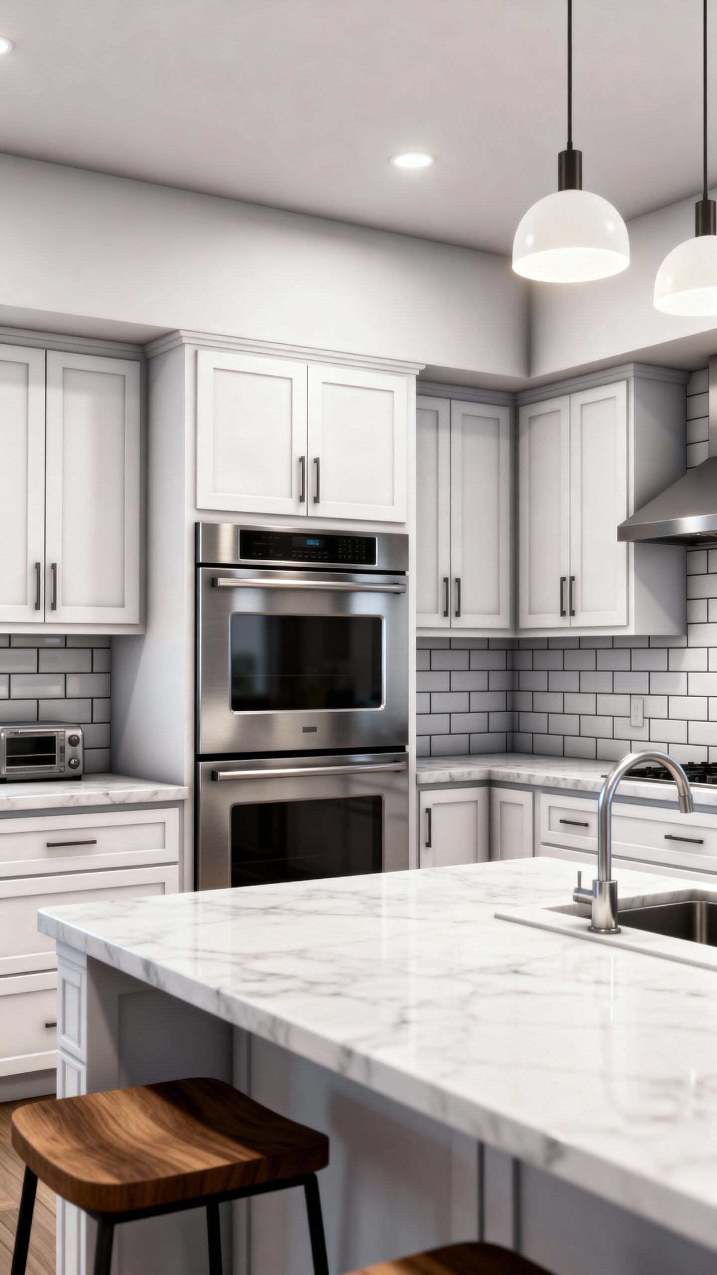 affordable white kitchen remodeling under 50k