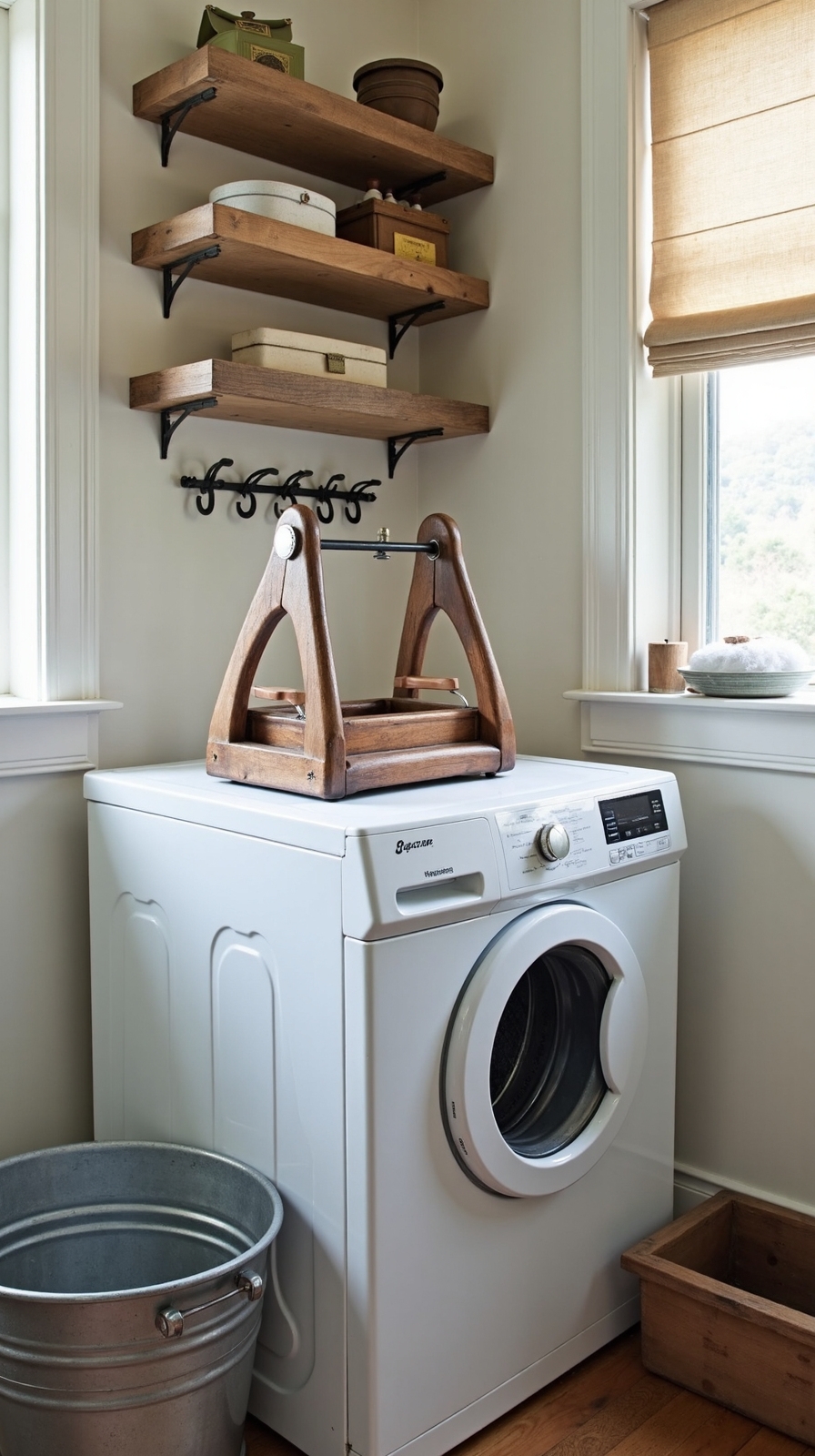 alluring nostalgic decorative laundry room displays