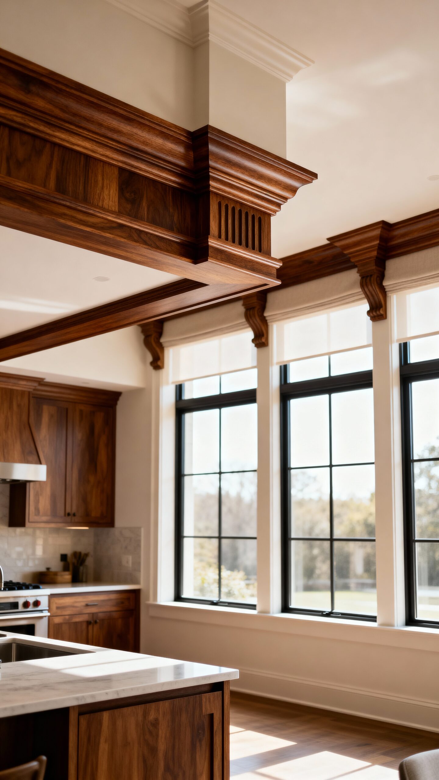architectural window treatments elevate kitchen design